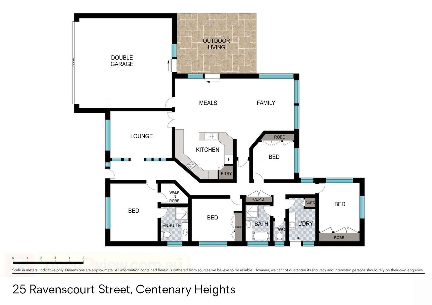 Floorplan of Homely house listing, 25 Ravenscourt Street, Centenary Heights QLD 4350