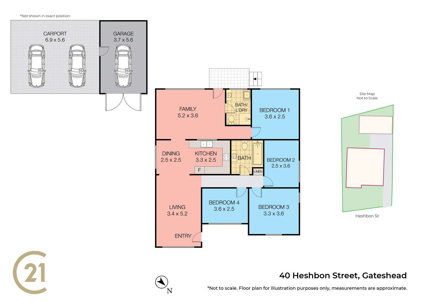 Floorplan of Homely house listing, 40 Heshbon Street, Gateshead NSW 2290