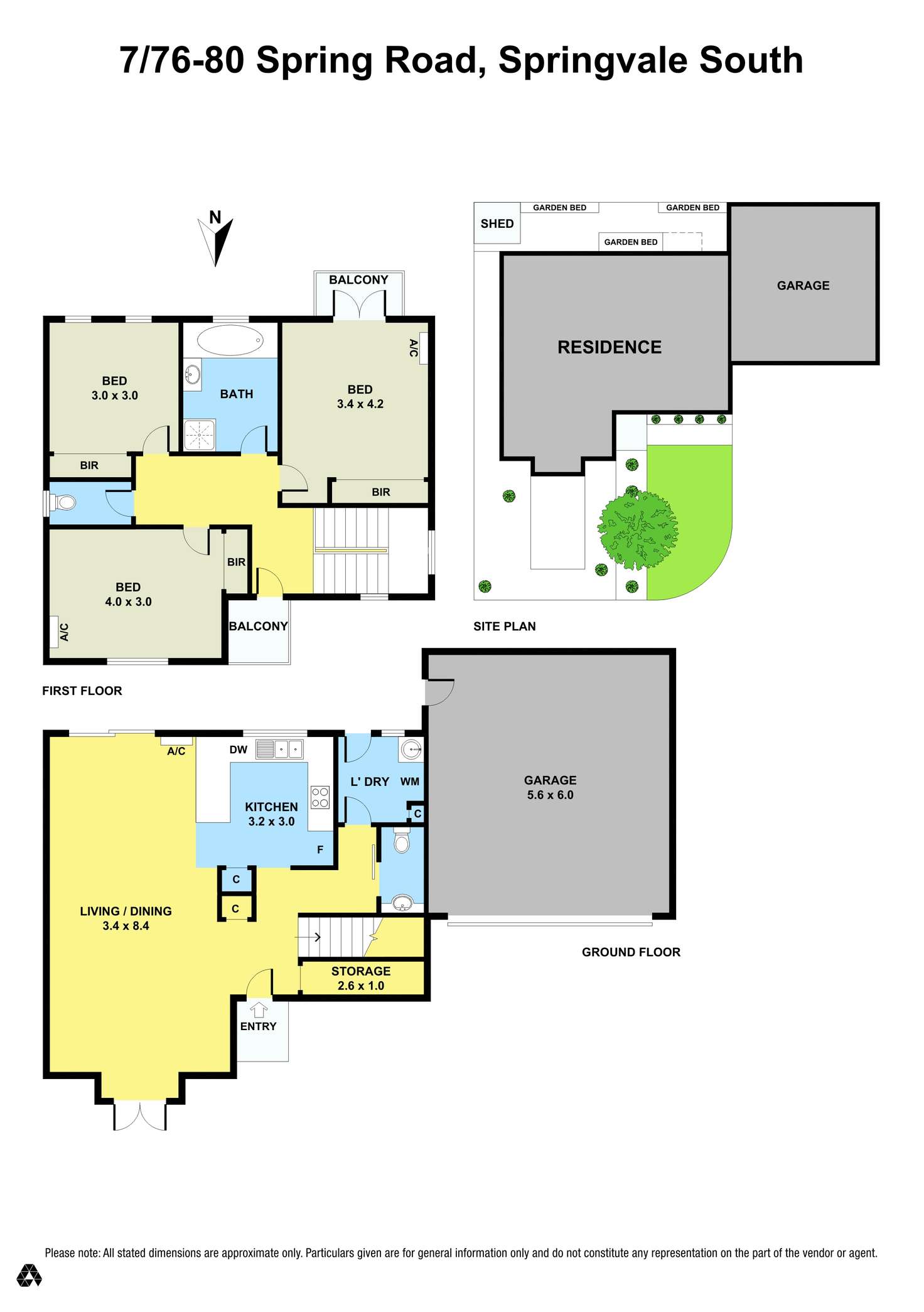 Floorplan of Homely townhouse listing, 7/76-80 Spring Road, Springvale South VIC 3172
