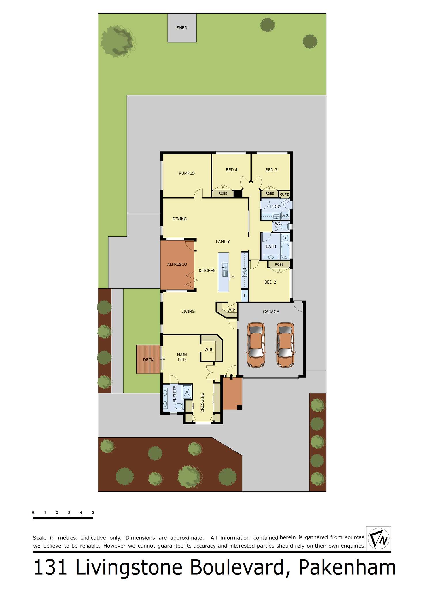 Floorplan of Homely house listing, 131 Livingstone Boulevard, Pakenham VIC 3810