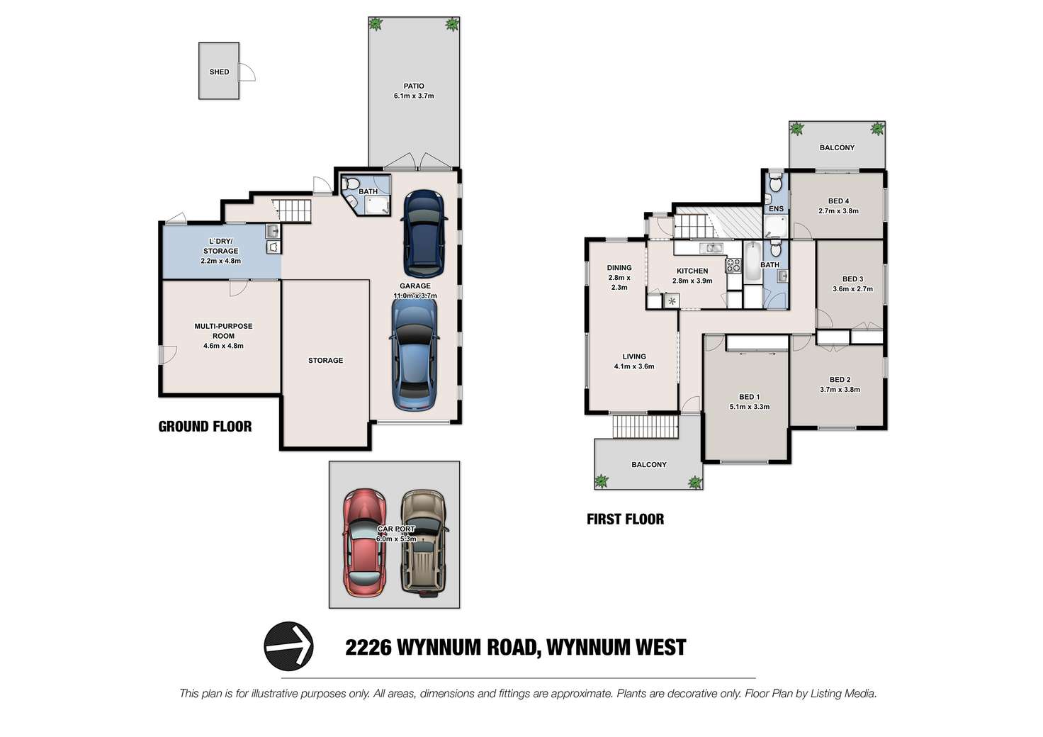 Floorplan of Homely house listing, 2226 Wynnum Road, Wynnum QLD 4178