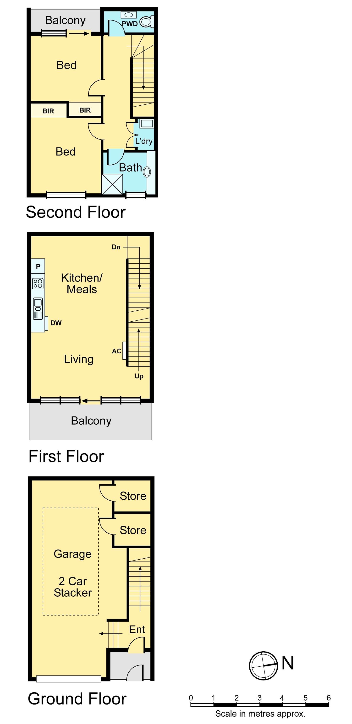 Floorplan of Homely townhouse listing, 99 Nicholson Street, Mckinnon VIC 3204