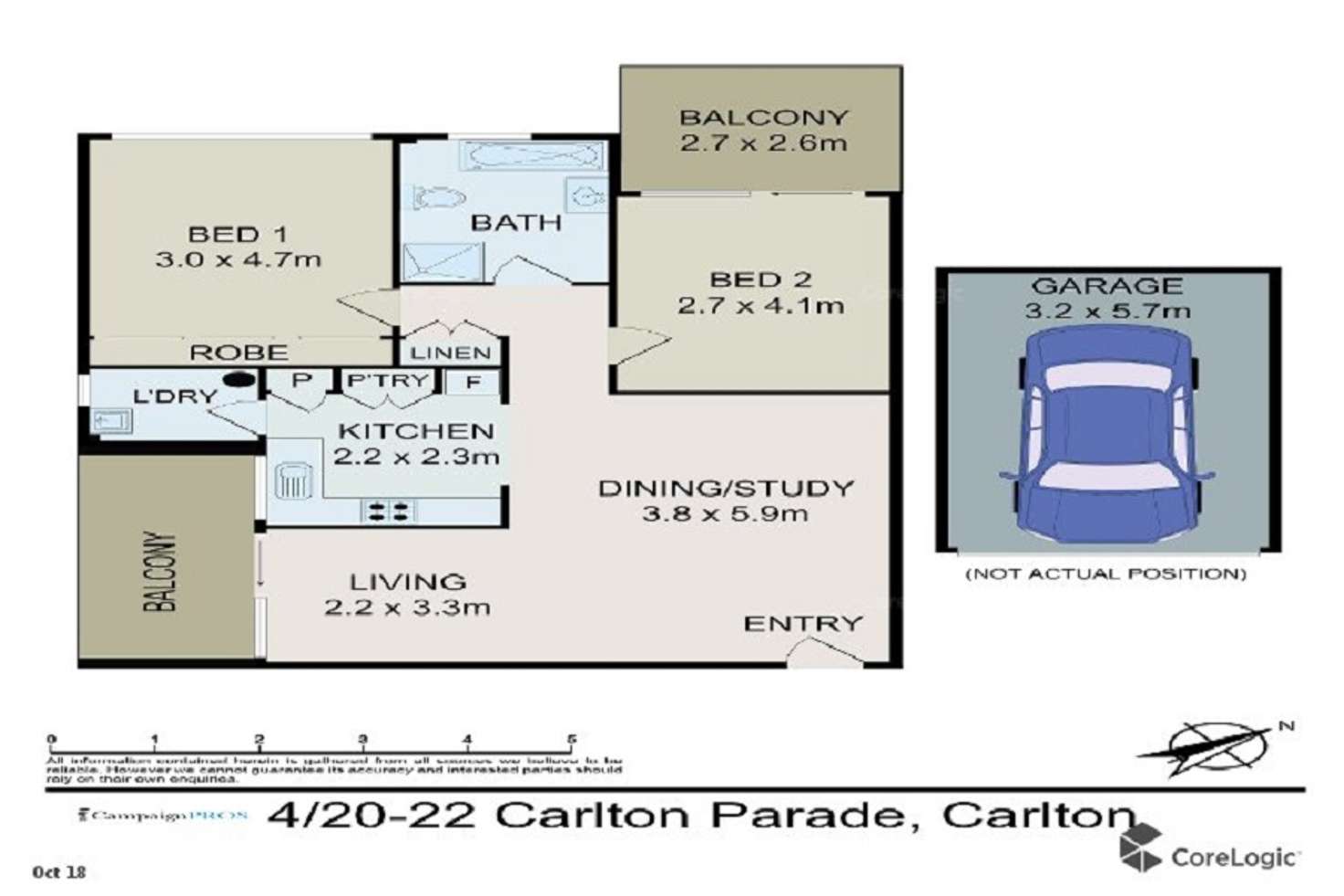 Floorplan of Homely unit listing, 4/20-22 Carlton Parade, Carlton NSW 2218