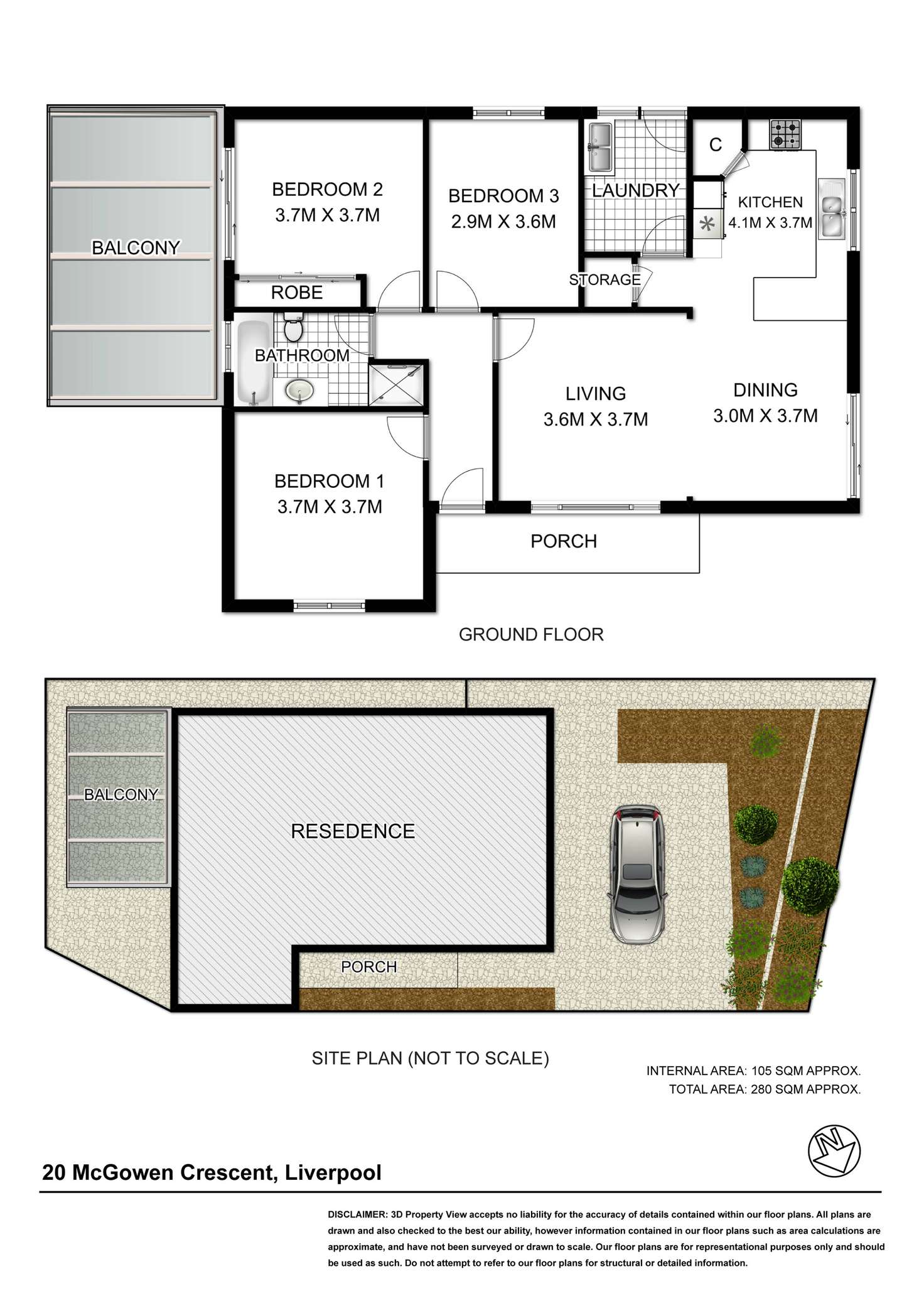 Floorplan of Homely house listing, 20 McGowen Crescent, Liverpool NSW 2170