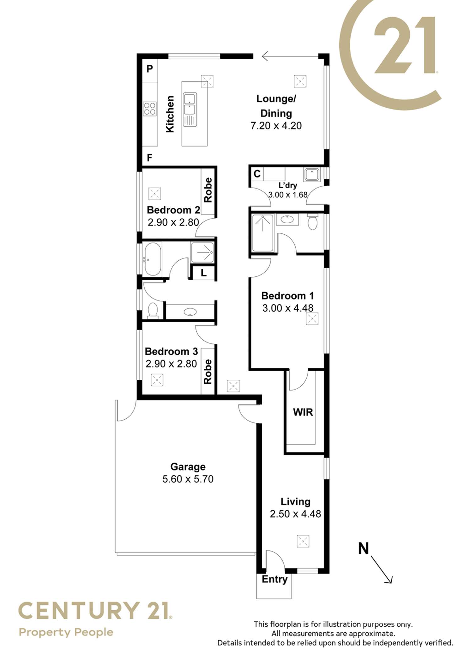 Floorplan of Homely house listing, 38 Cherry Avenue, Direk SA 5110