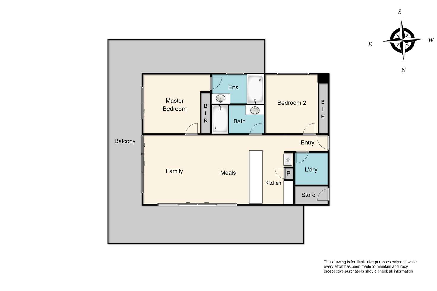 Floorplan of Homely apartment listing, 201/77 Mitchell Street, Bentleigh VIC 3204