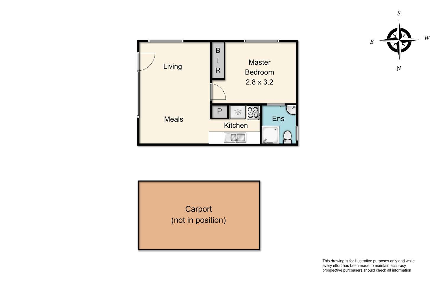 Floorplan of Homely apartment listing, 1/30 Walsh Street, Ormond VIC 3204