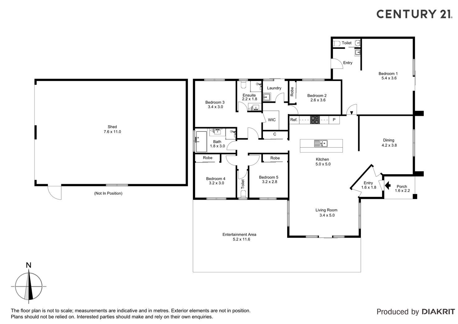 Floorplan of Homely house listing, 11 Paroo Street, Echuca VIC 3564