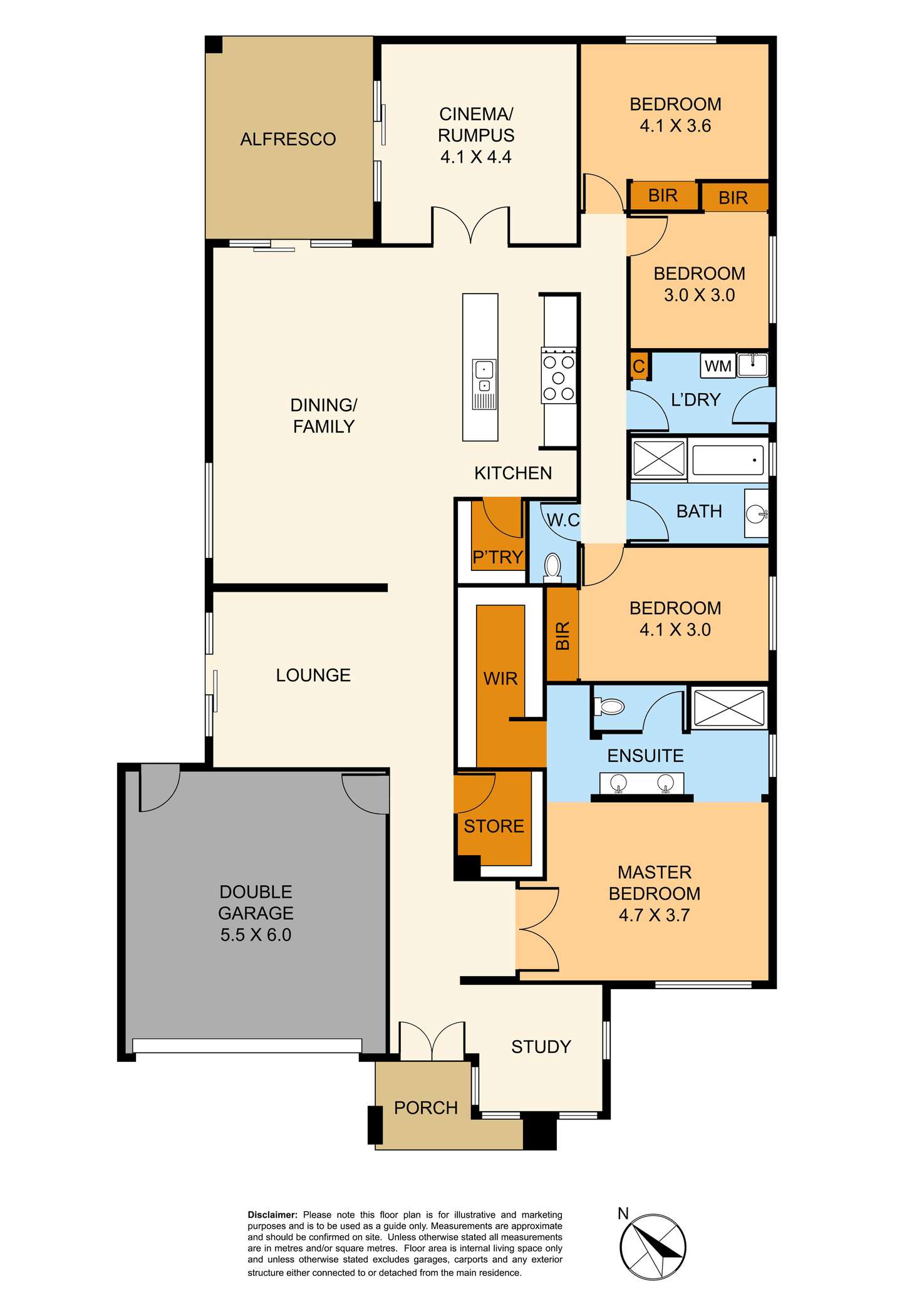 Floorplan of Homely house listing, 52 Brookwater Parade, Lyndhurst VIC 3975