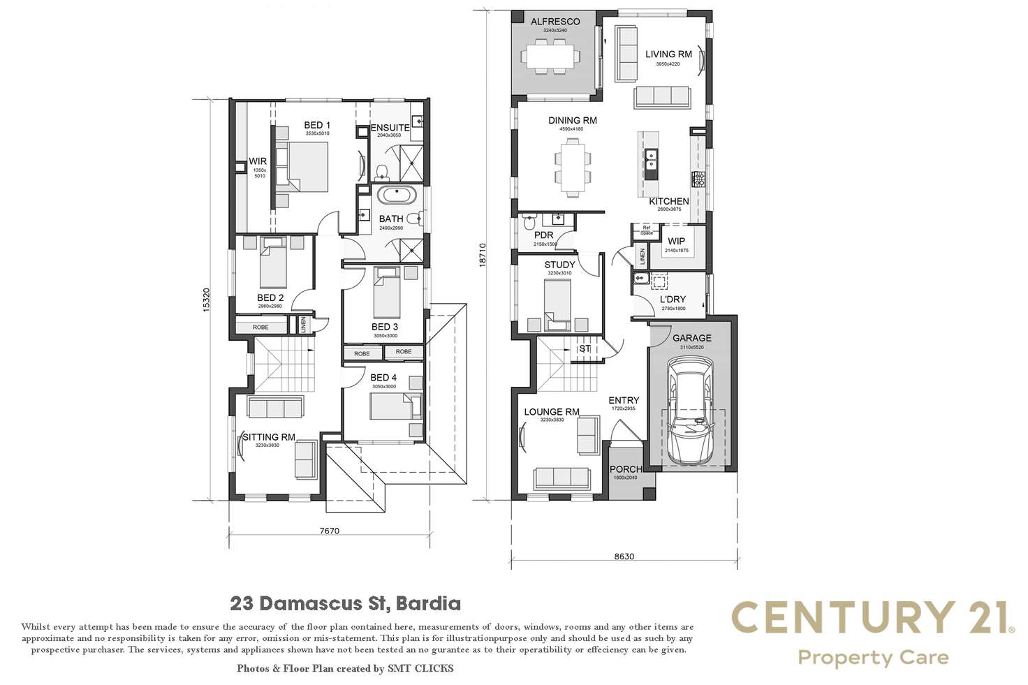 Floorplan of Homely house listing, 23 Damascus St, Bardia NSW 2565