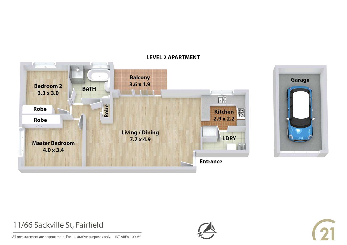 Floorplan of Homely unit listing, 11/66-70 Sackville Street, Fairfield NSW 2165