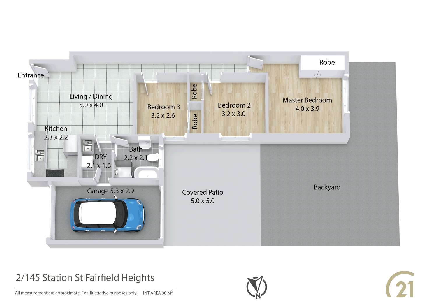 Floorplan of Homely villa listing, 2/145 Station Street, Fairfield Heights NSW 2165