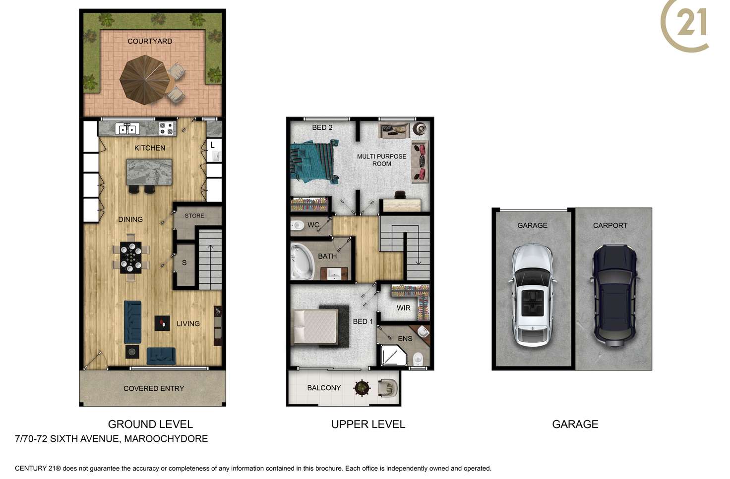 Floorplan of Homely unit listing, 7/70-72 Sixth Avenue, Maroochydore QLD 4558