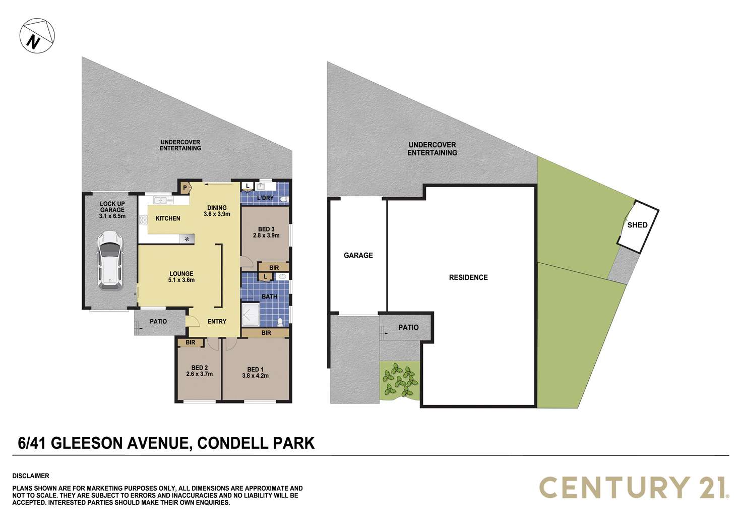 Floorplan of Homely villa listing, 6/41 Gleeson Avenue, Condell Park NSW 2200