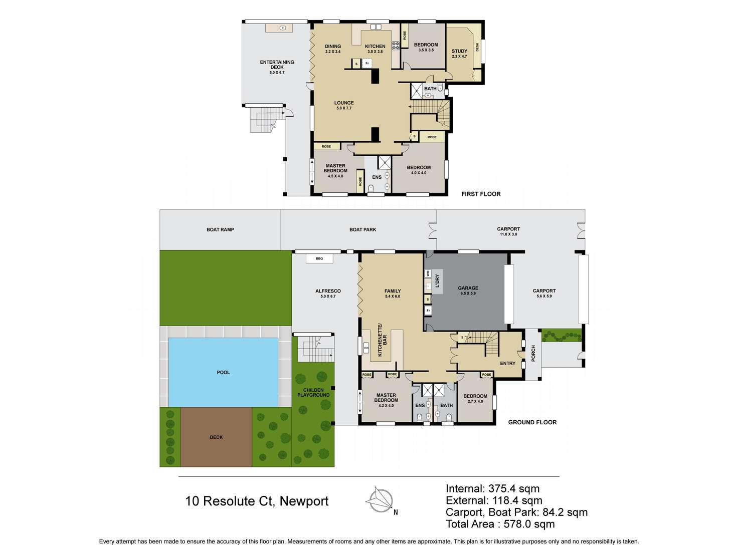 Floorplan of Homely house listing, 10 Resolute Court, Newport QLD 4020