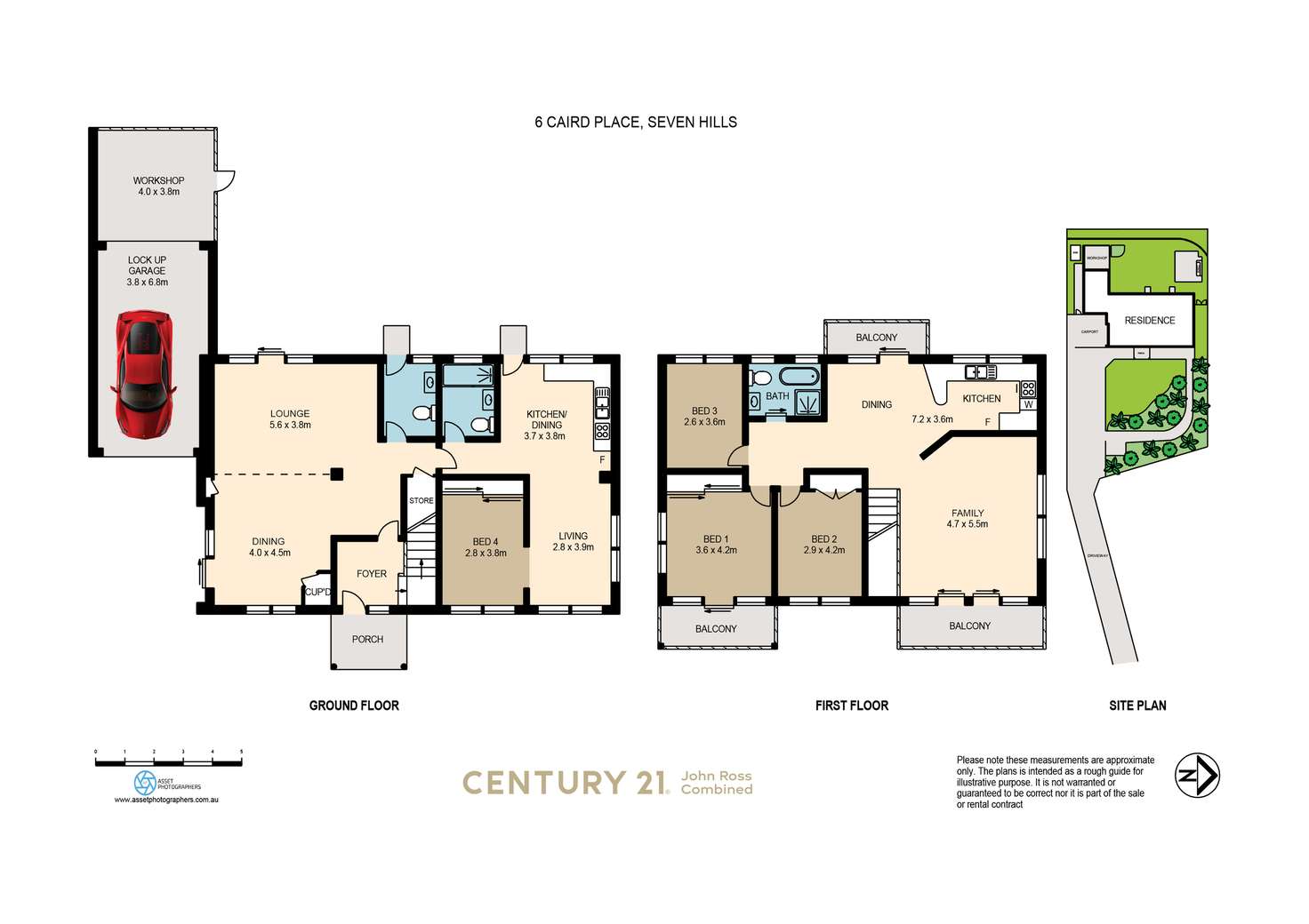 Floorplan of Homely house listing, 6 Caird Place, Seven Hills NSW 2147