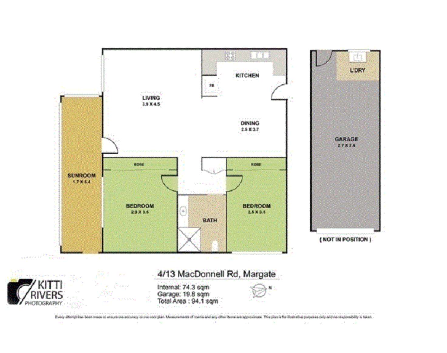 Floorplan of Homely apartment listing, 4/13 MacDonnell Road, Margate QLD 4019