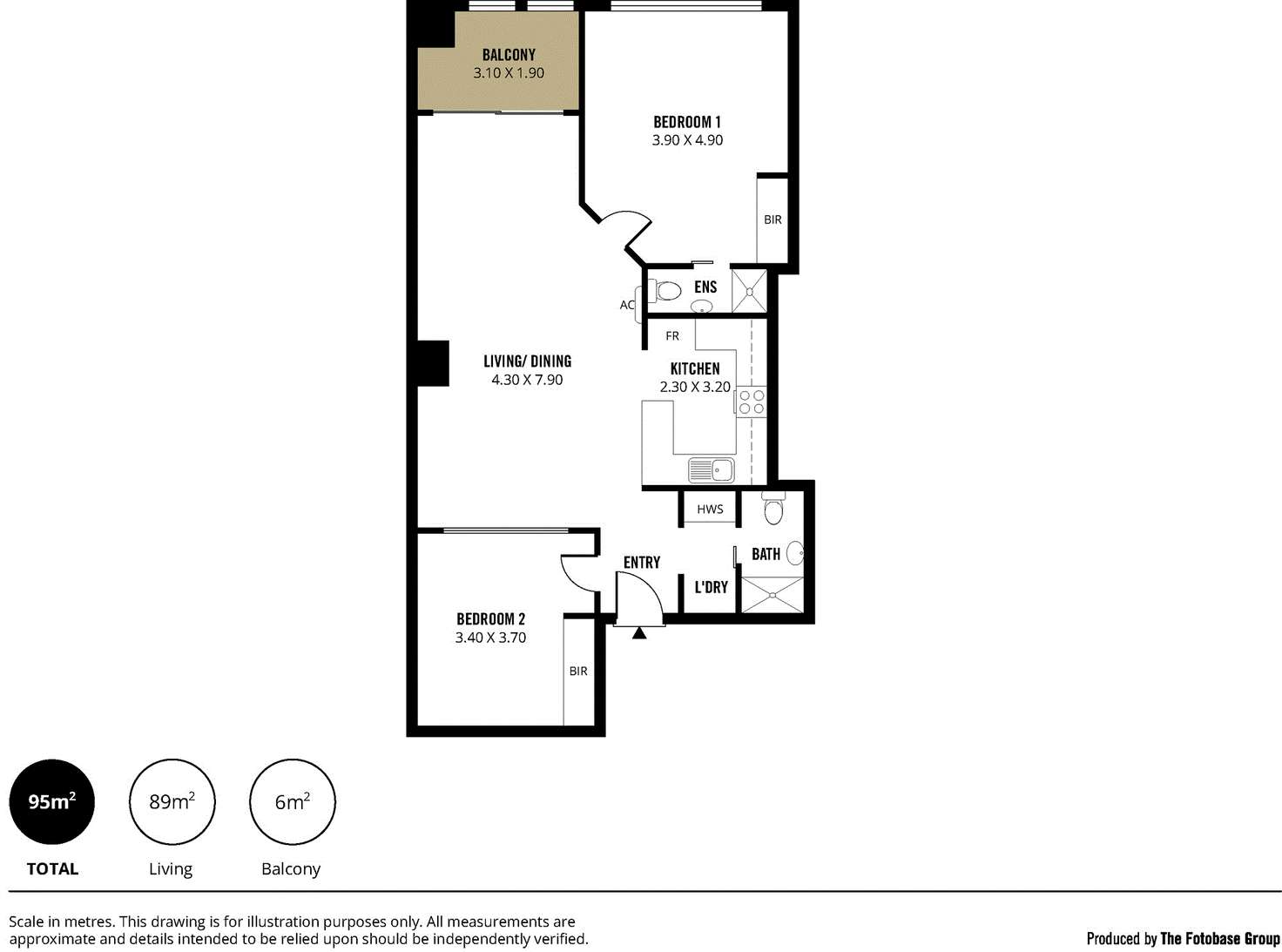 Floorplan of Homely apartment listing, 103/65 King William Street, Adelaide SA 5000
