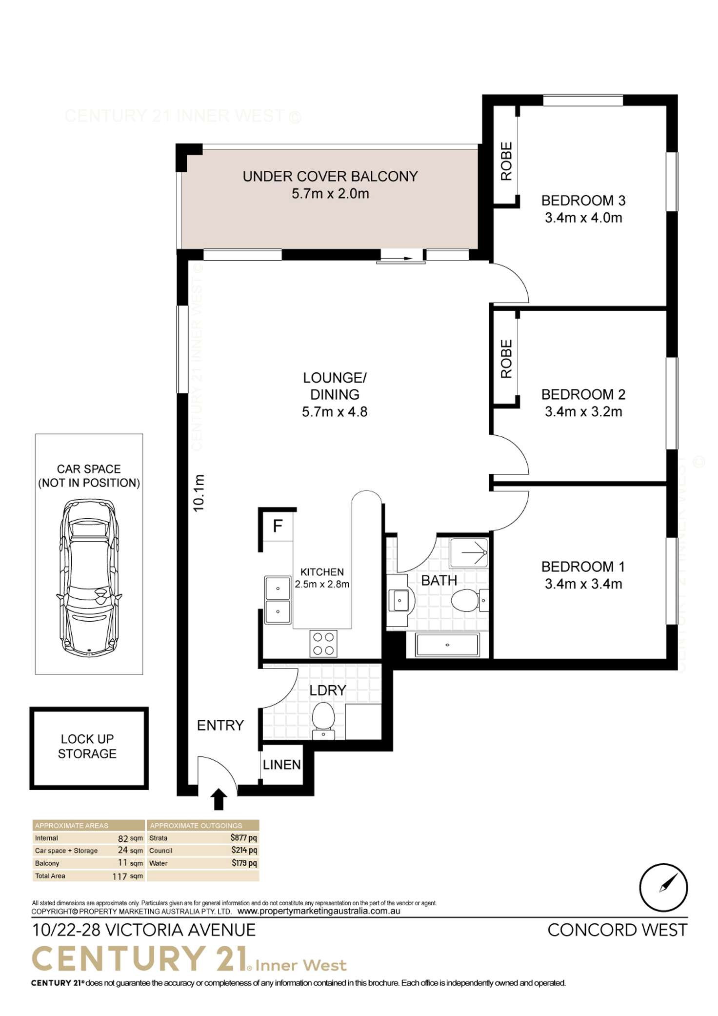 Floorplan of Homely apartment listing, 10/22-28 Victoria Avenue, Concord West NSW 2138