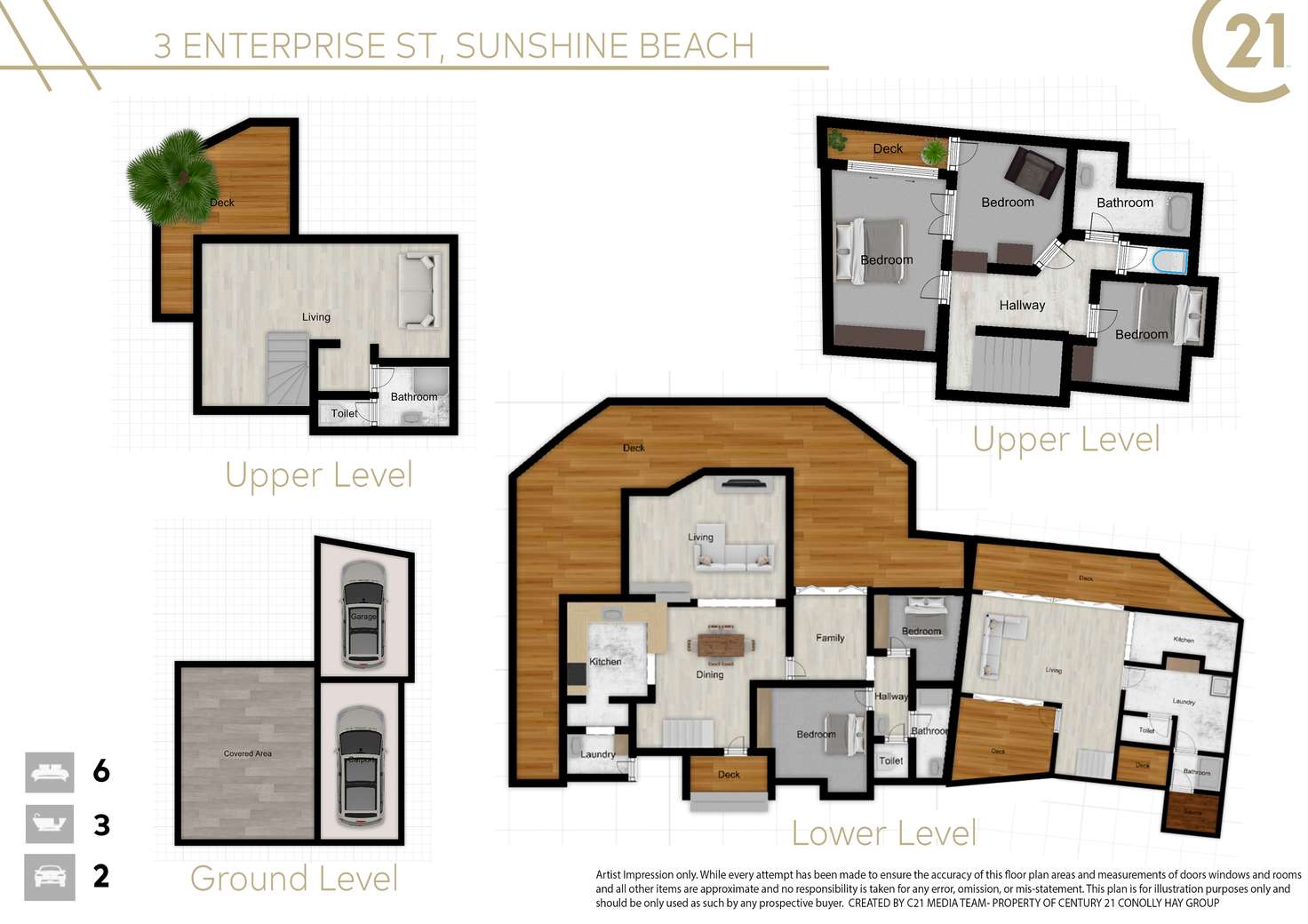 Floorplan of Homely house listing, 3 Enterprise Street, Sunshine Beach QLD 4567
