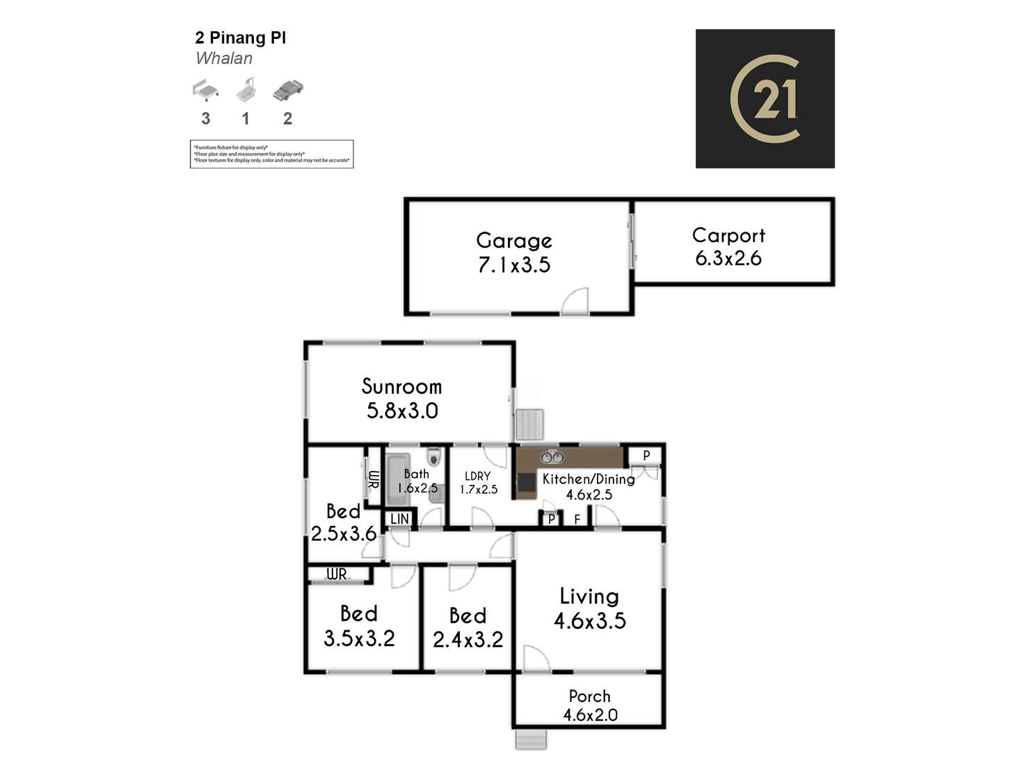 Floorplan of Homely house listing, 2 Pinang Place, Whalan NSW 2770