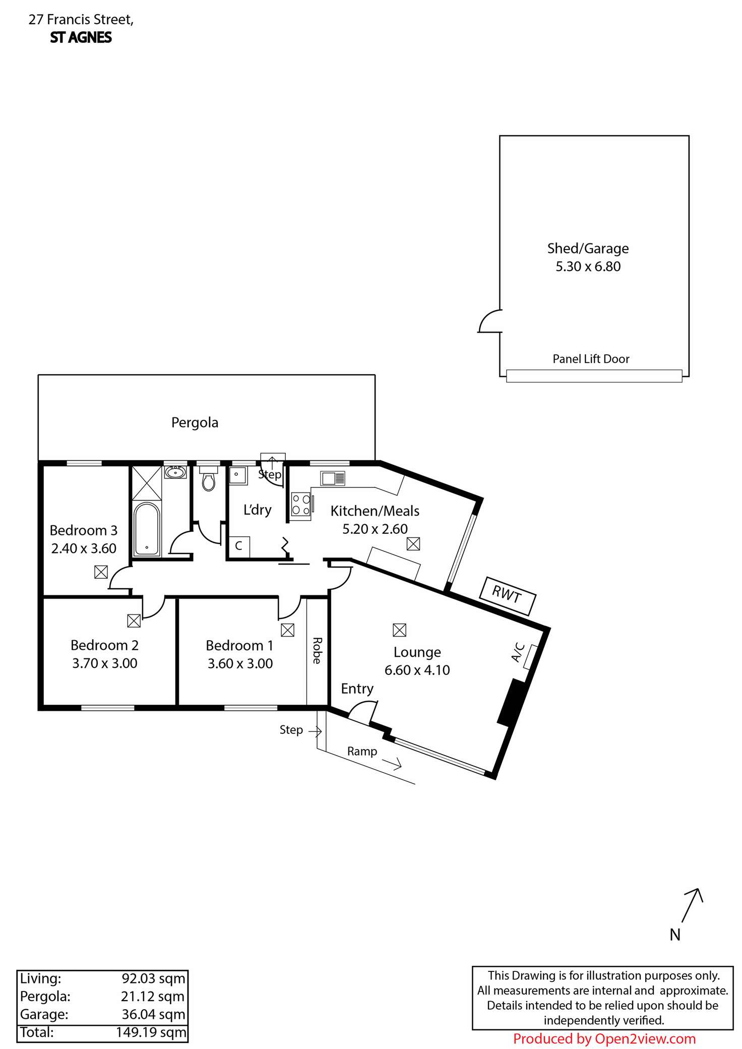 Floorplan of Homely house listing, 27 Francis Street, St Agnes SA 5097