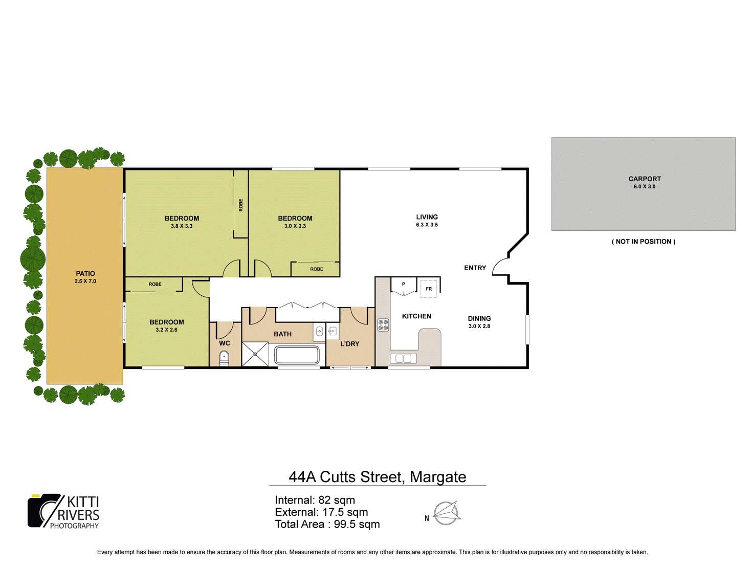 Floorplan of Homely house listing, 44A Cutts Street, Margate QLD 4019