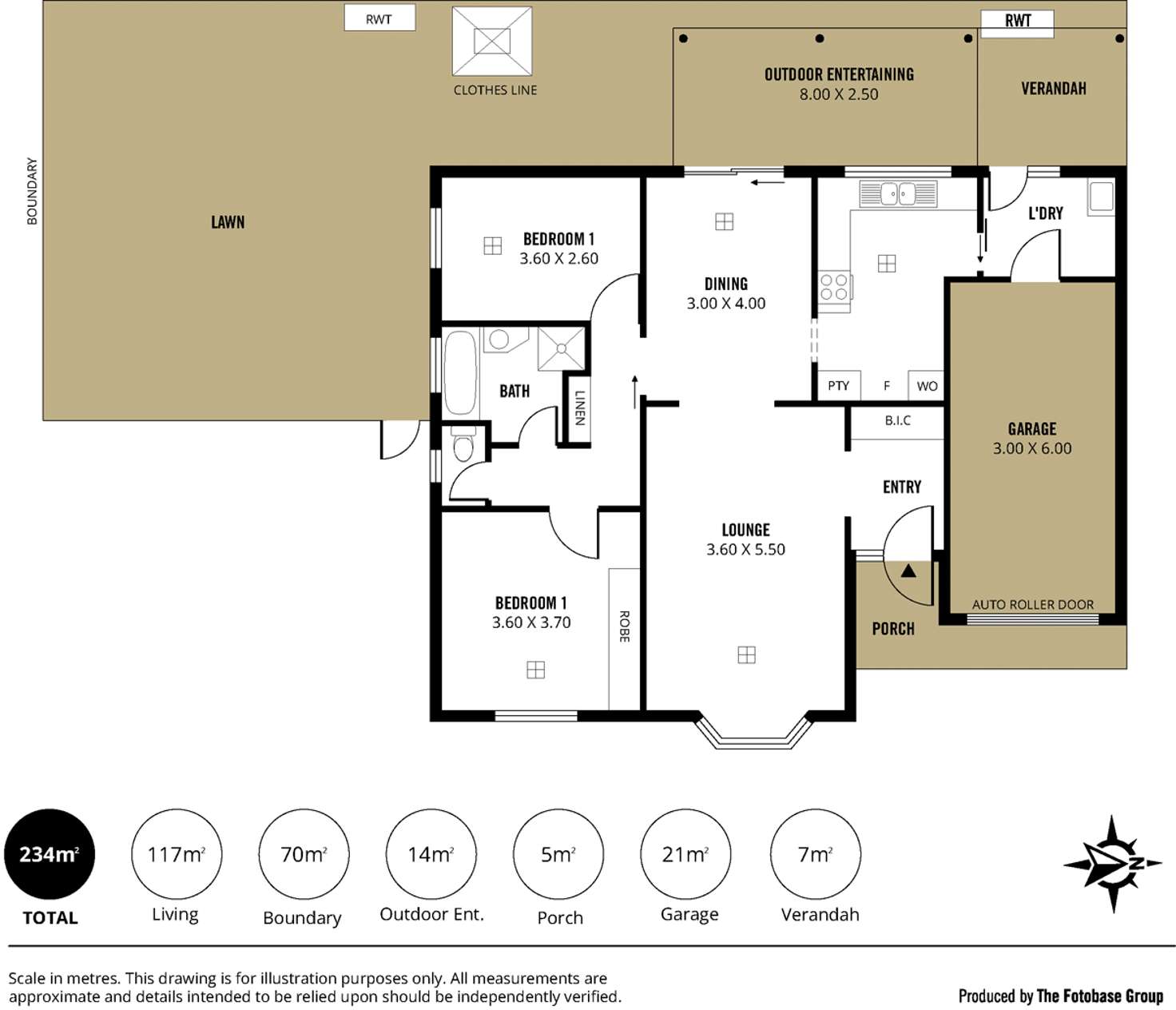Floorplan of Homely unit listing, 1/14 Strathmore Terrace, Brighton SA 5048