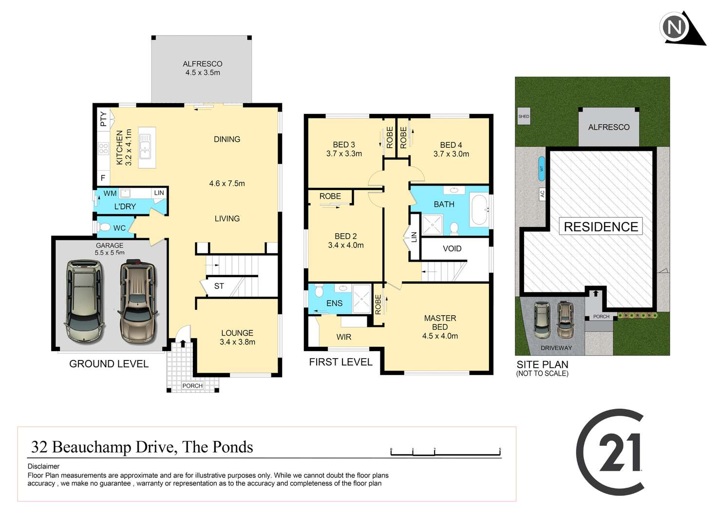 Floorplan of Homely house listing, 32 Beauchamp Drive, The Ponds NSW 2769