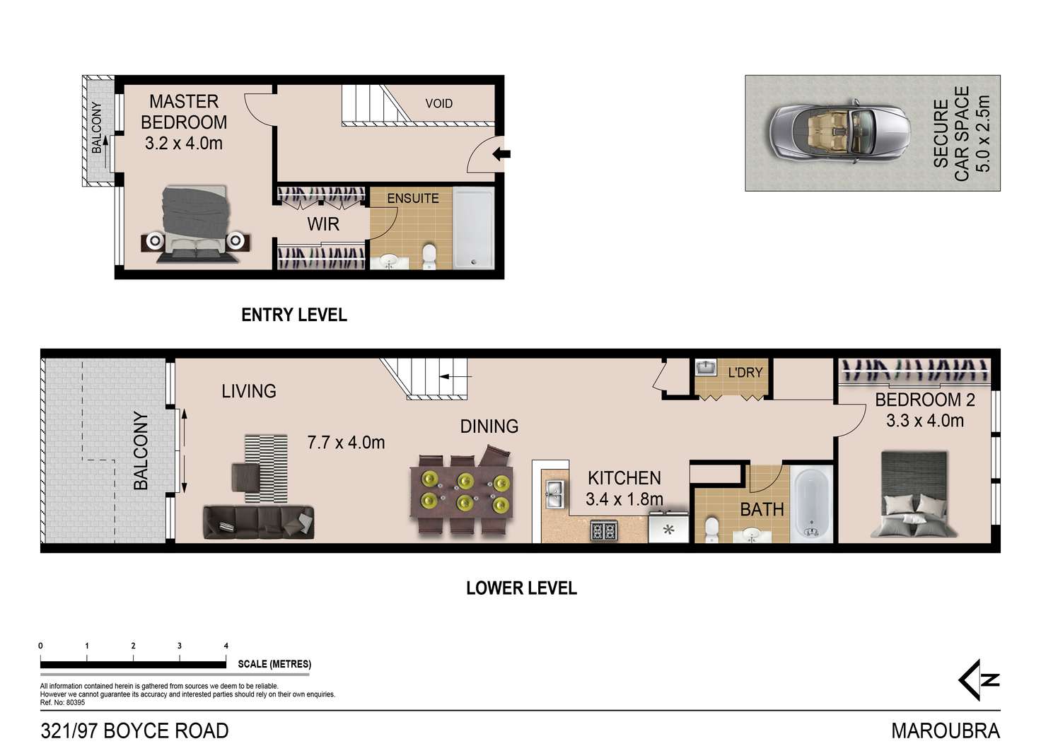 Floorplan of Homely apartment listing, 321/97 Boyce Road, Maroubra NSW 2035