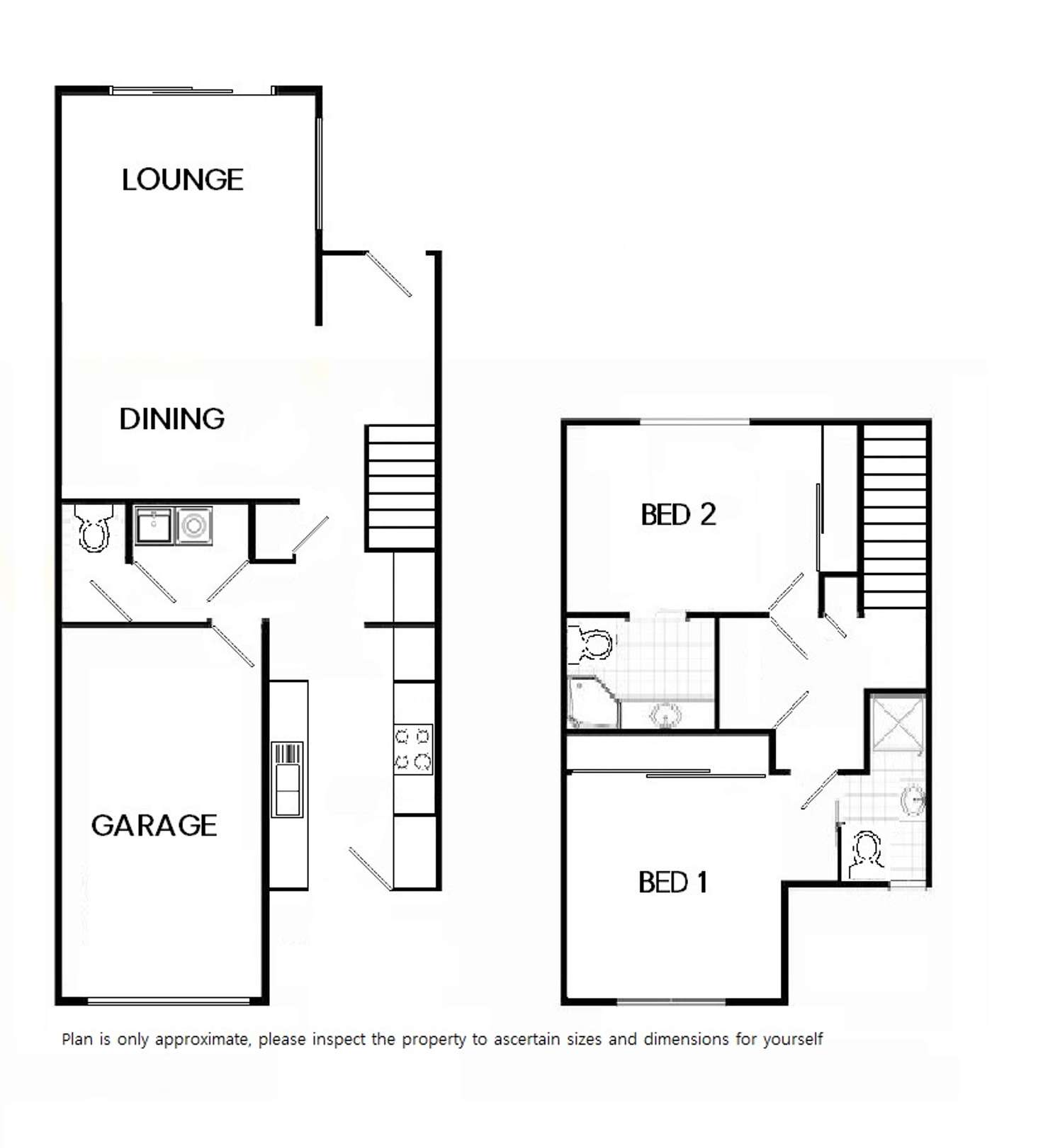 Floorplan of Homely unit listing, 2/4b Herries St, East Toowoomba QLD 4350