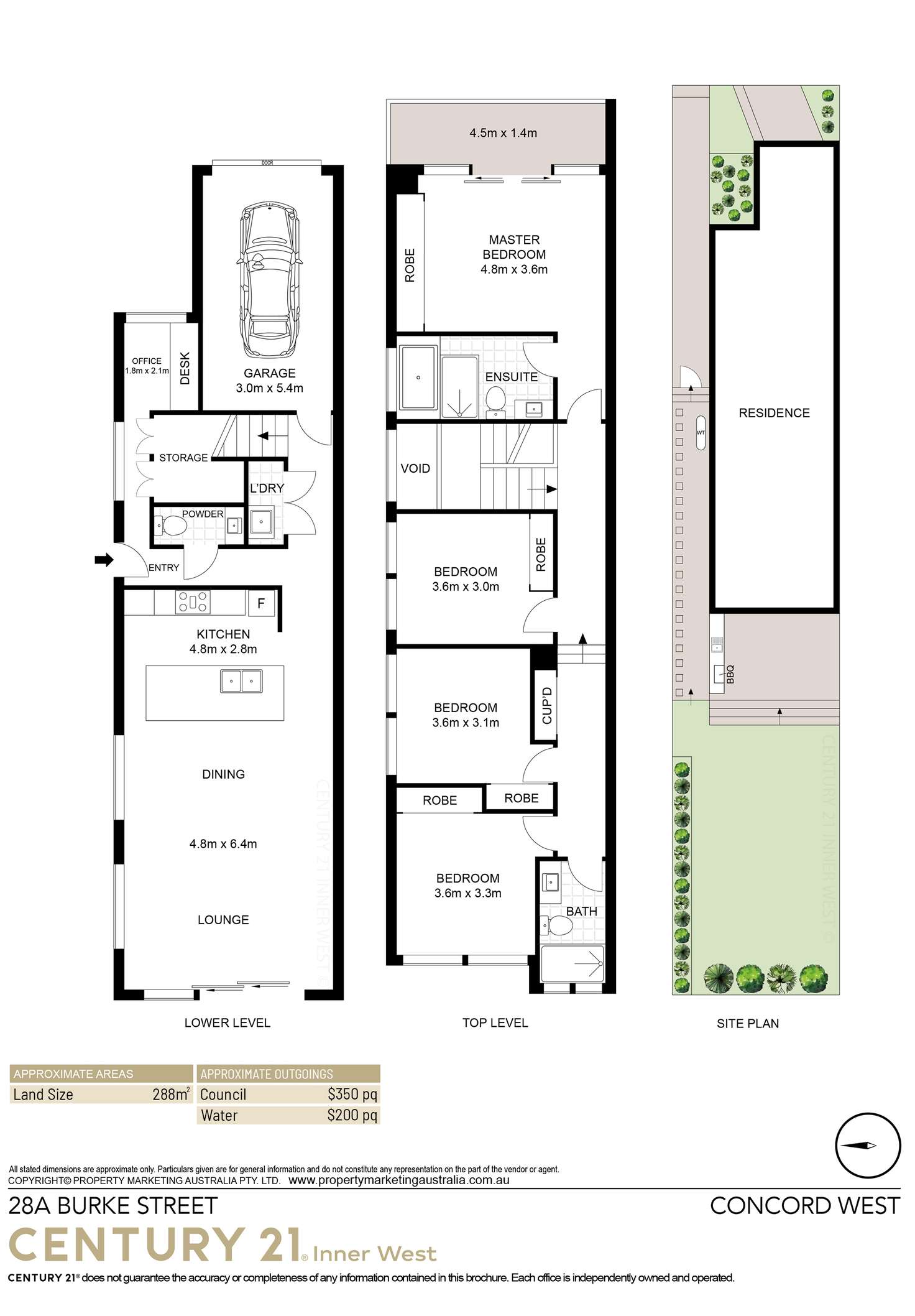 Floorplan of Homely semiDetached listing, 28A Burke Street, Concord West NSW 2138
