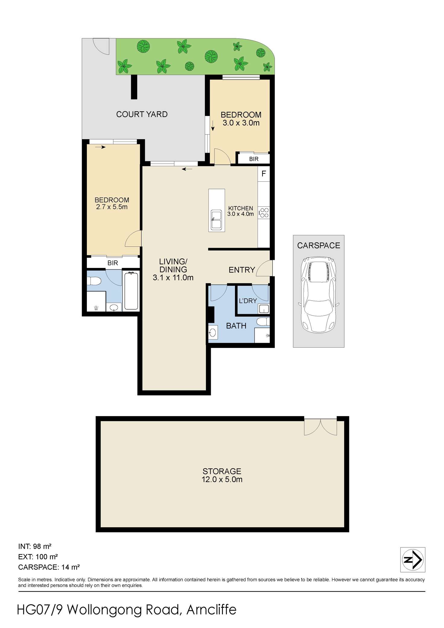 Floorplan of Homely apartment listing, 7/9-11 Wollongong Road, Arncliffe NSW 2205