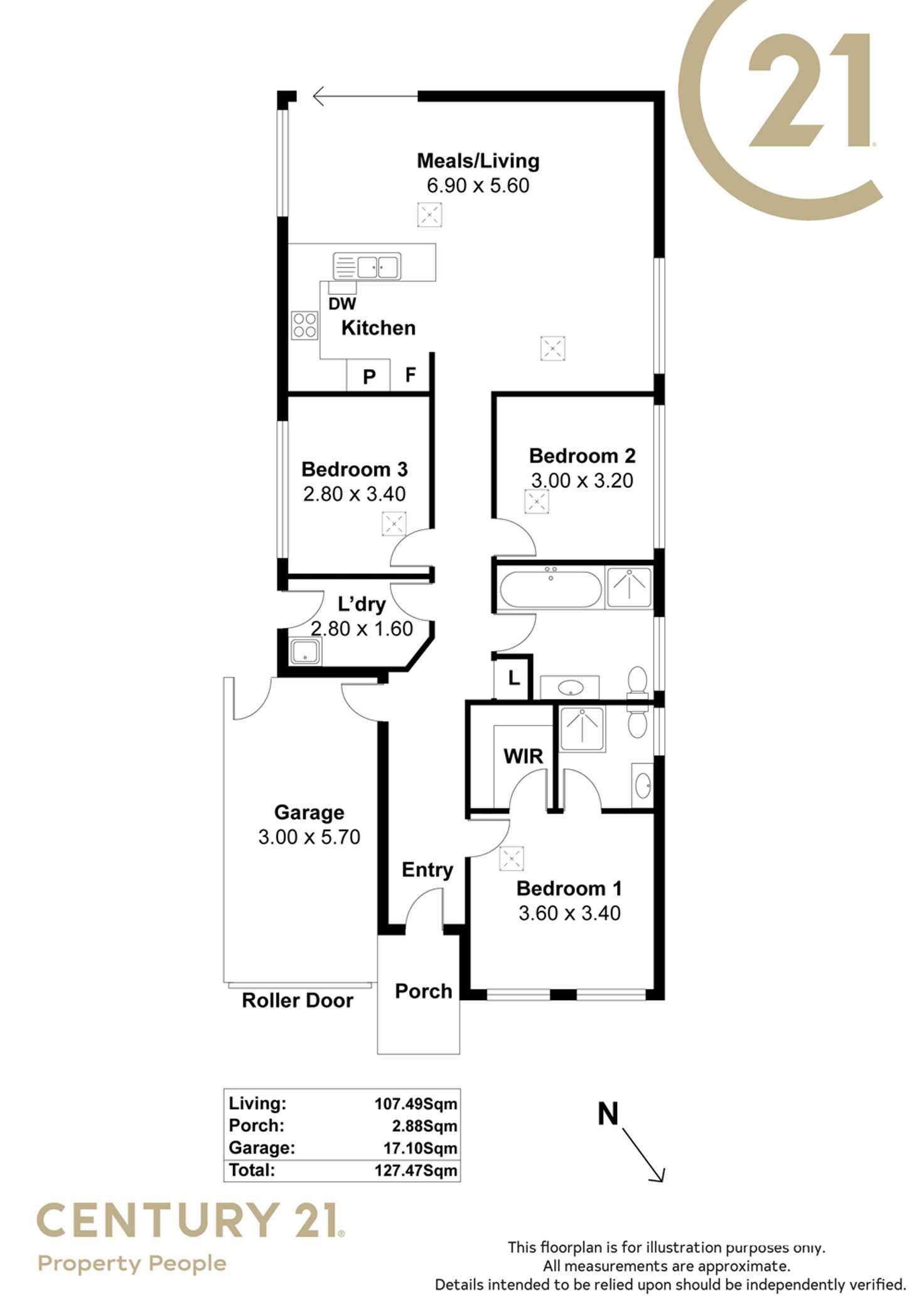 Floorplan of Homely house listing, 41 Monterey Drive, Munno Para West SA 5115