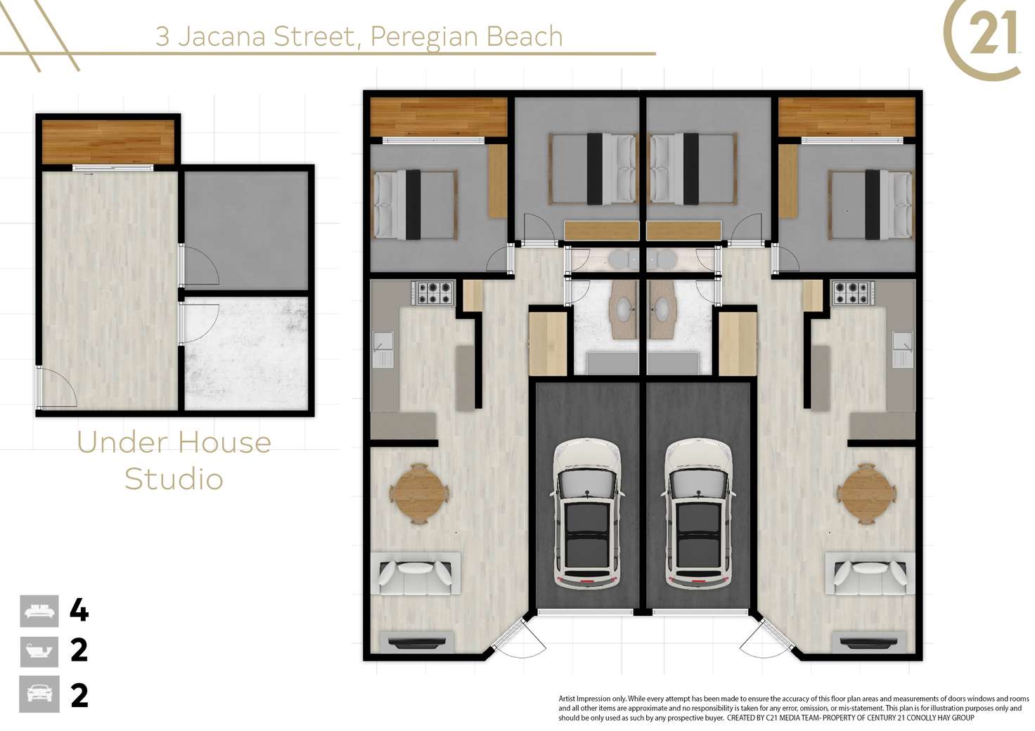 Floorplan of Homely house listing, 3 Jacana Street, Peregian Beach QLD 4573