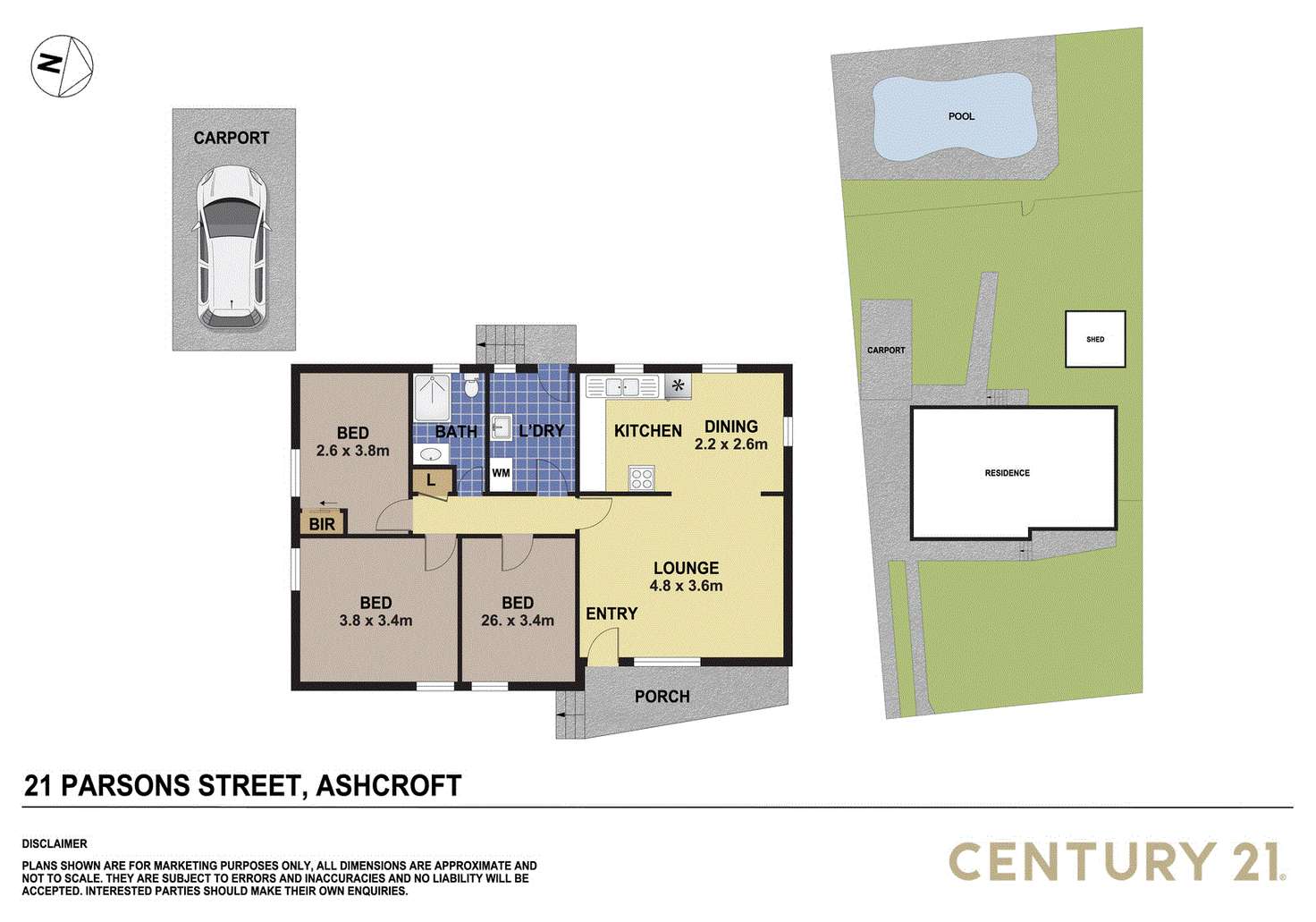 Floorplan of Homely house listing, 21 Parsons, Ashcroft NSW 2168