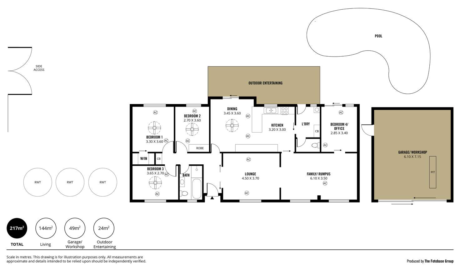Floorplan of Homely house listing, 4 Richards Drive, Morphett Vale SA 5162