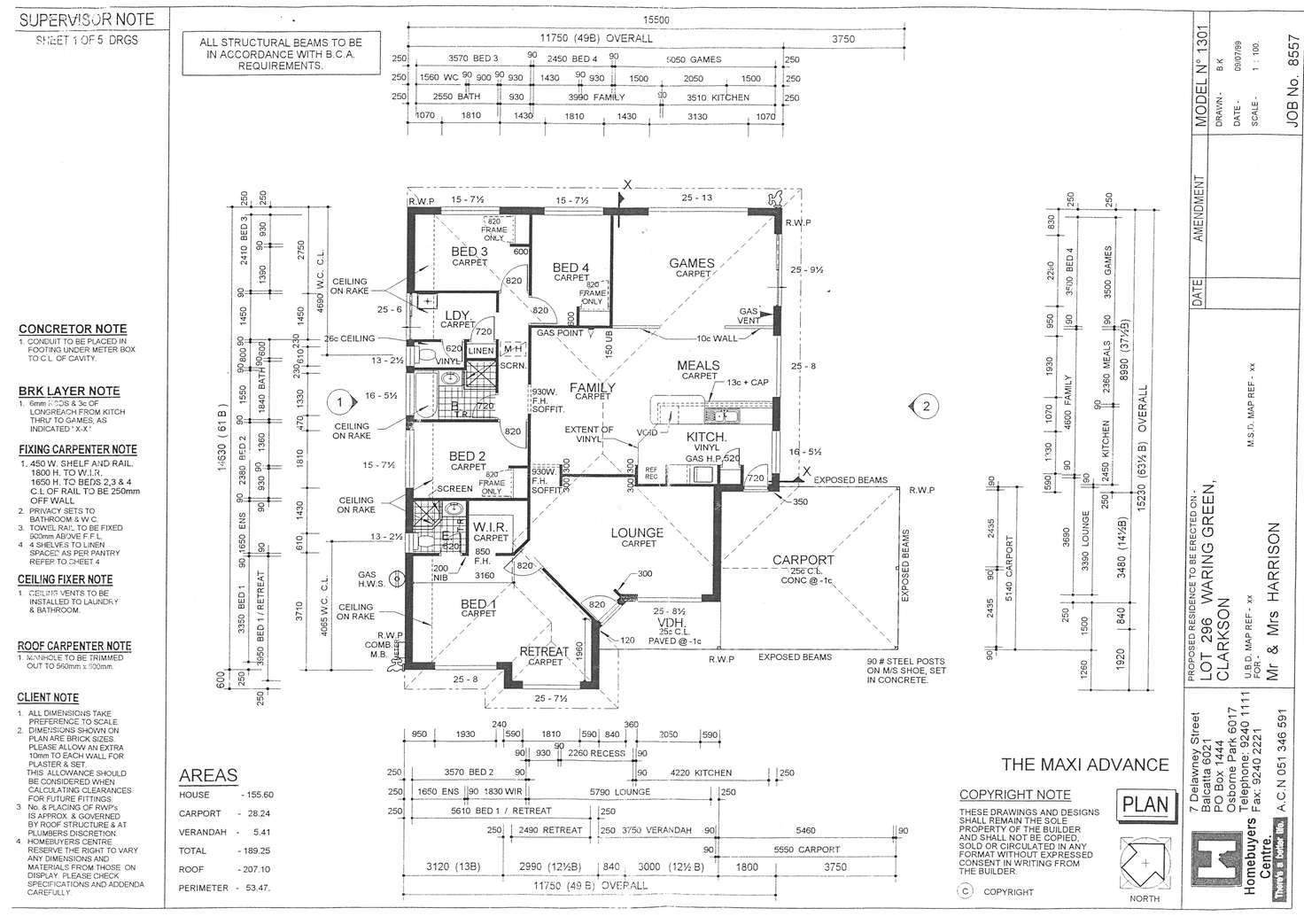 Floorplan of Homely house listing, 72 Waring Green, Clarkson WA 6030