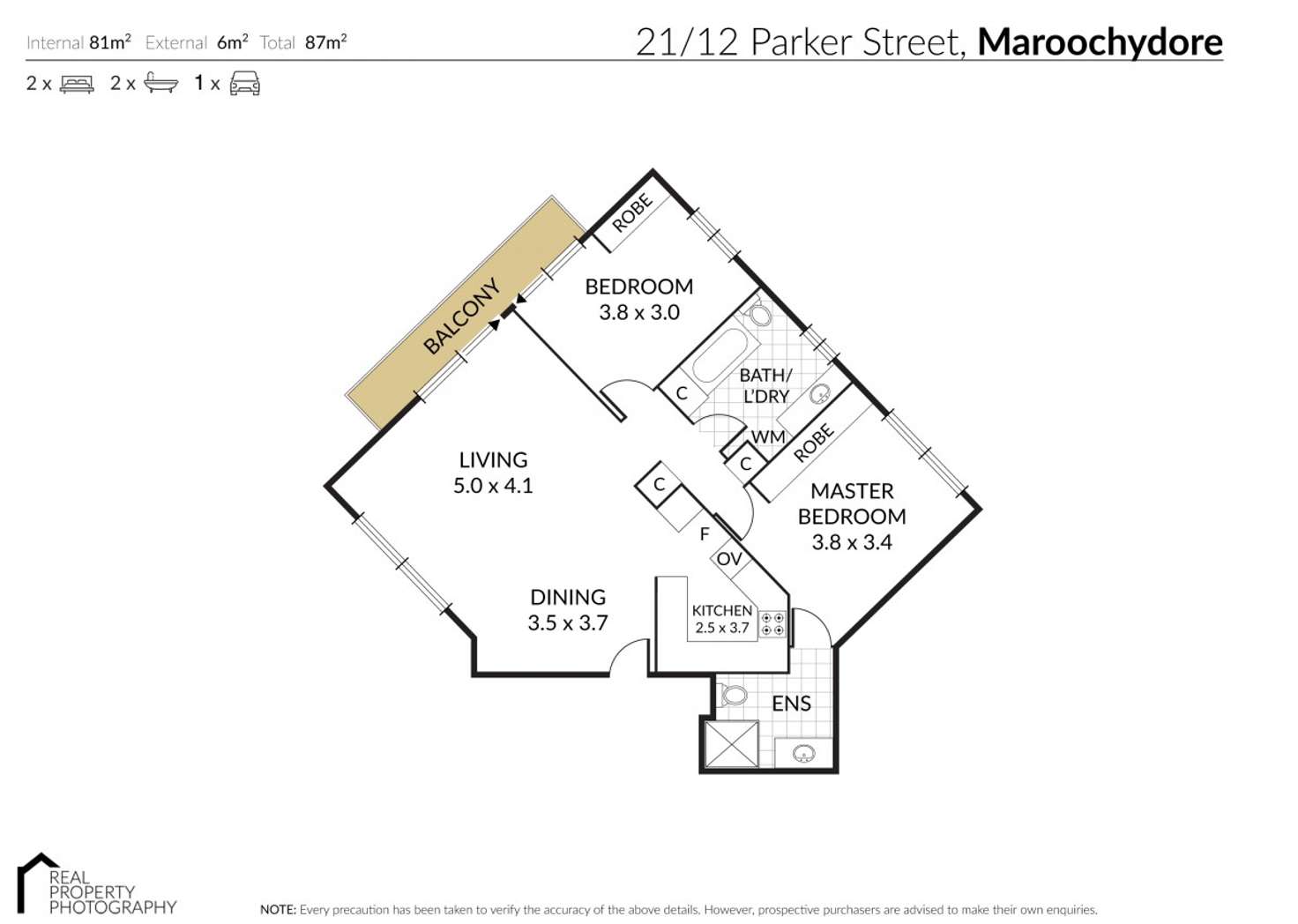 Floorplan of Homely unit listing, 21/12 Parker Street, Maroochydore QLD 4558
