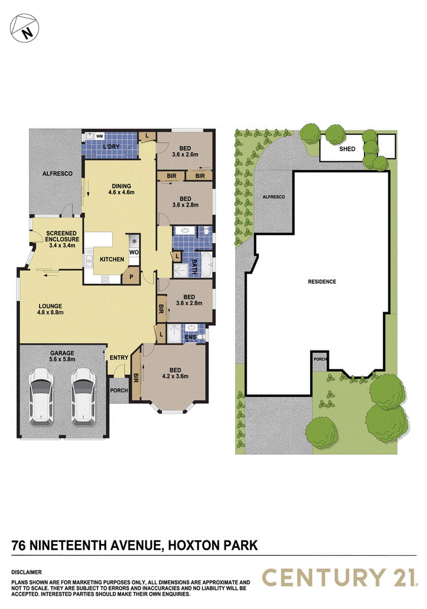 Floorplan of Homely house listing, 76 Nineteenth Avenue, Hoxton Park NSW 2171