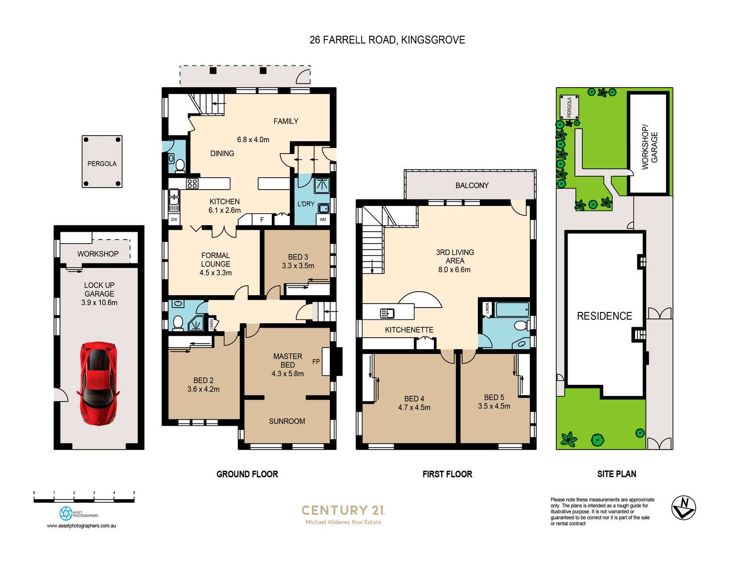 Floorplan of Homely house listing, 26 Farrell Road, Kingsgrove NSW 2208