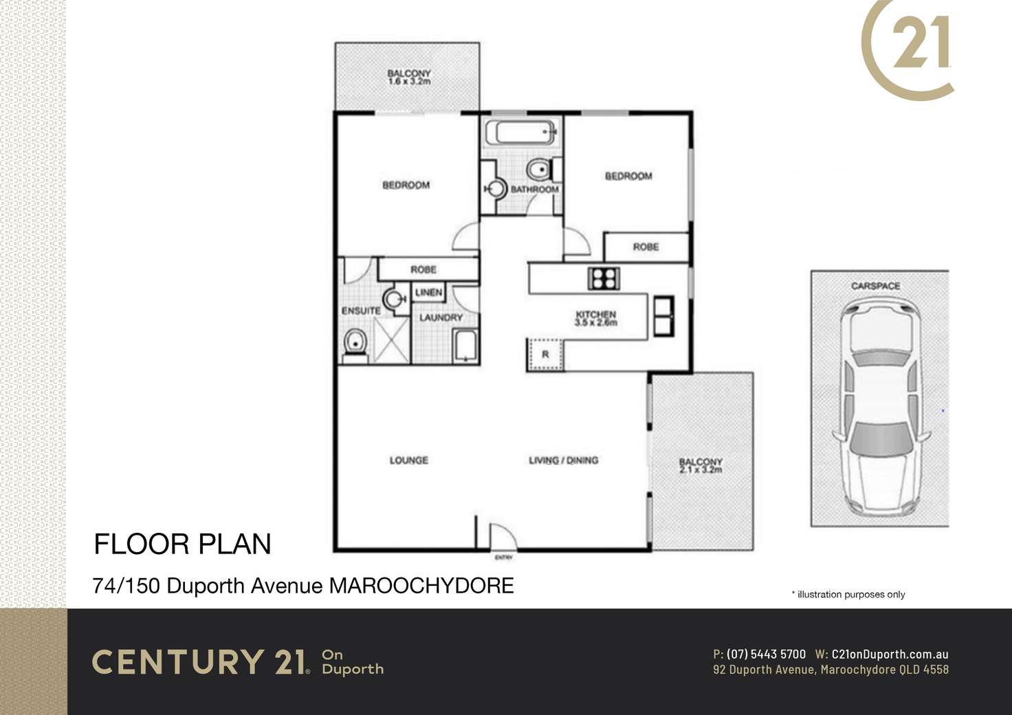 Floorplan of Homely unit listing, 74/150 Duporth Avenue, Maroochydore QLD 4558