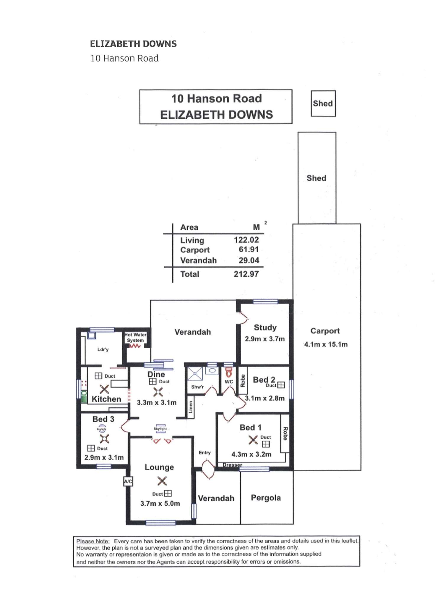 Floorplan of Homely house listing, 10 Hanson Road, Elizabeth Downs SA 5113