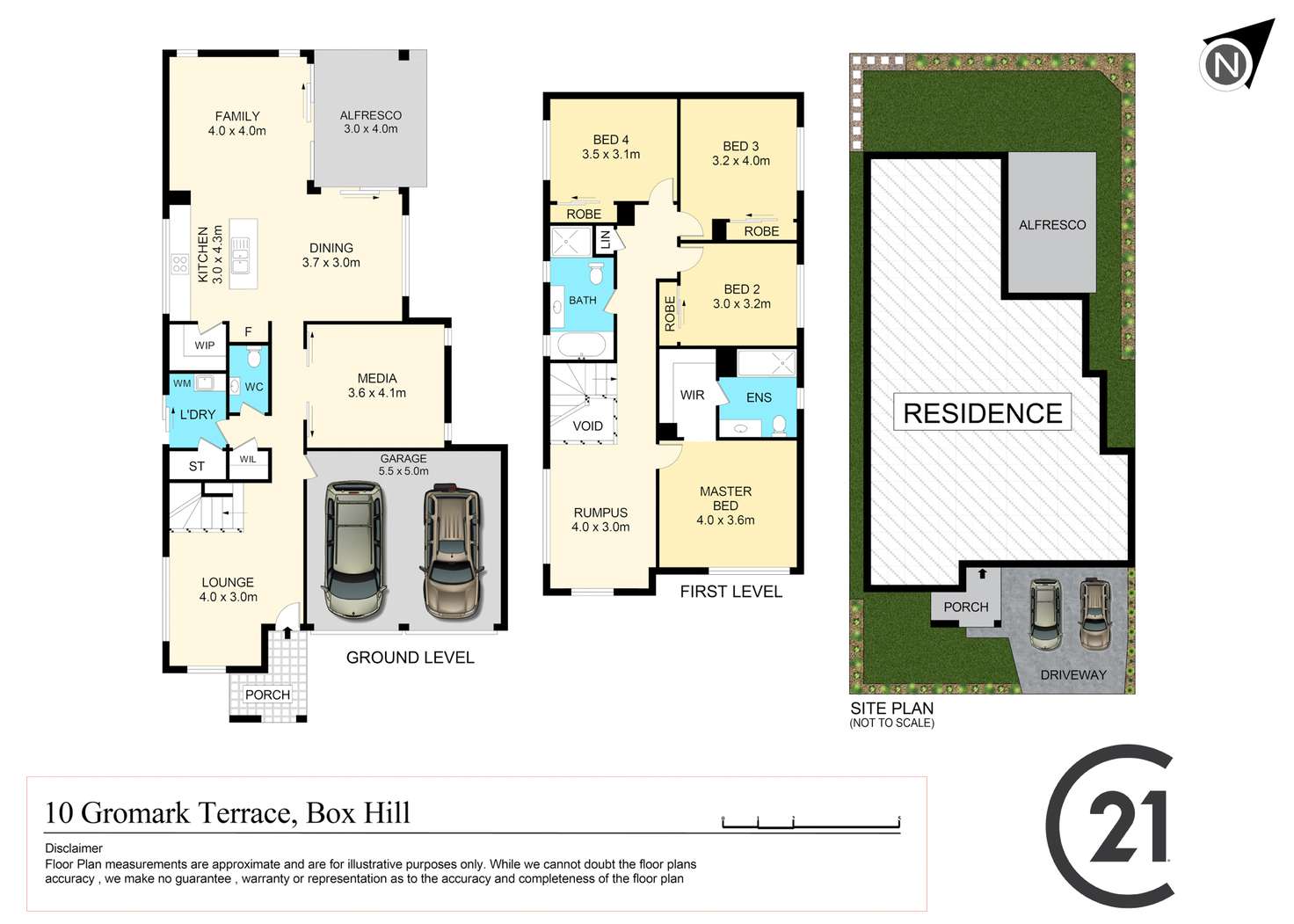 Floorplan of Homely house listing, 10 Gromark Terrace, Box Hill NSW 2765