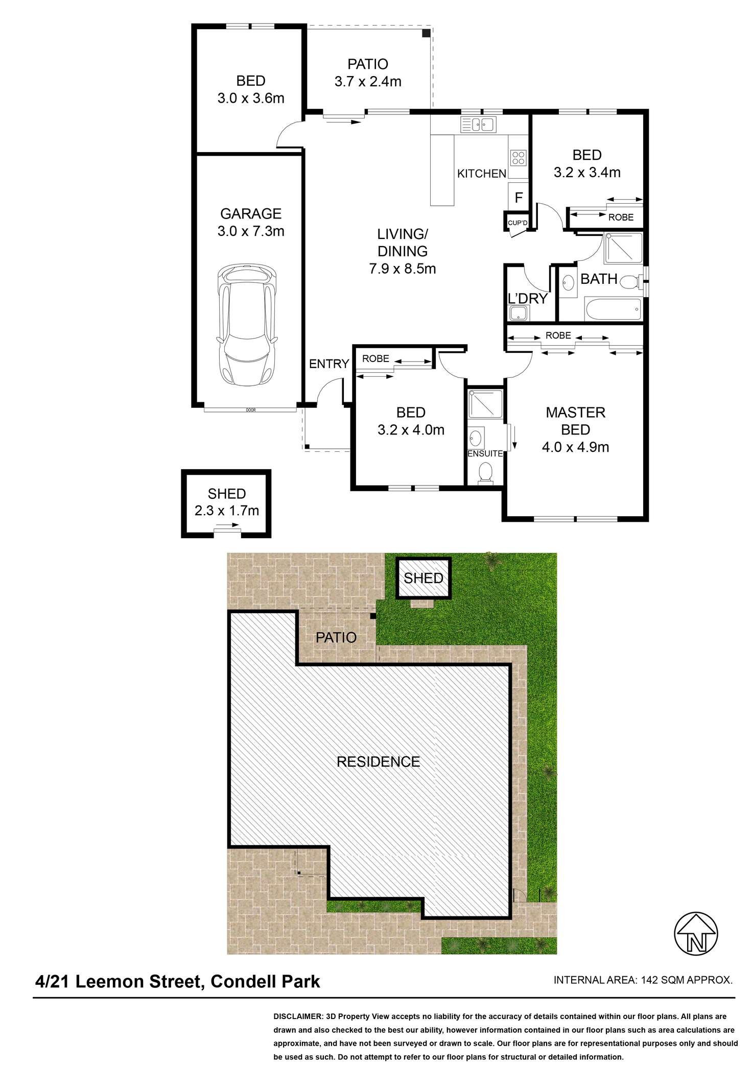 Floorplan of Homely villa listing, 4/21 Leemon Street, Condell Park NSW 2200