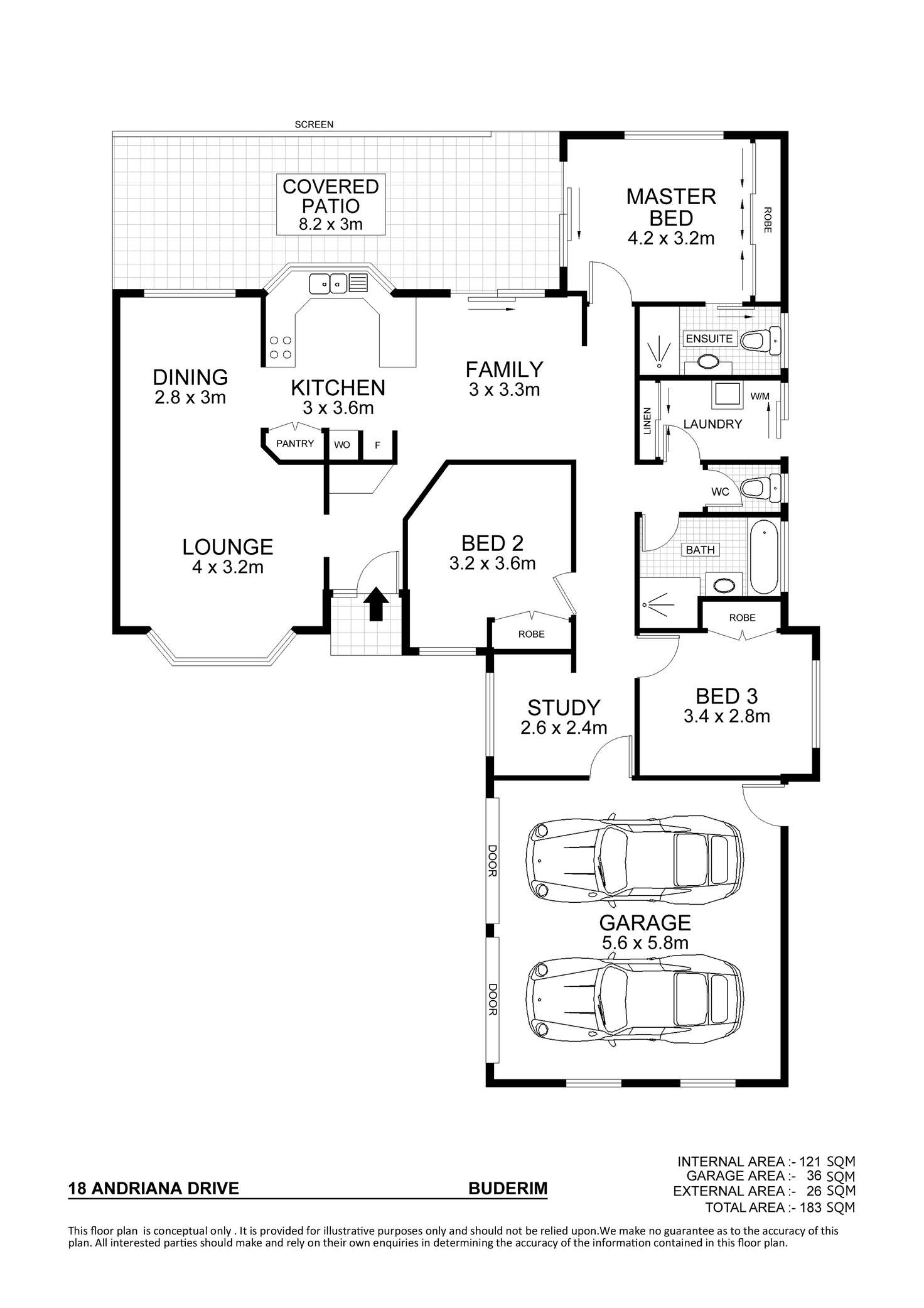 Floorplan of Homely house listing, 18 Andriana Drive, Buderim QLD 4556