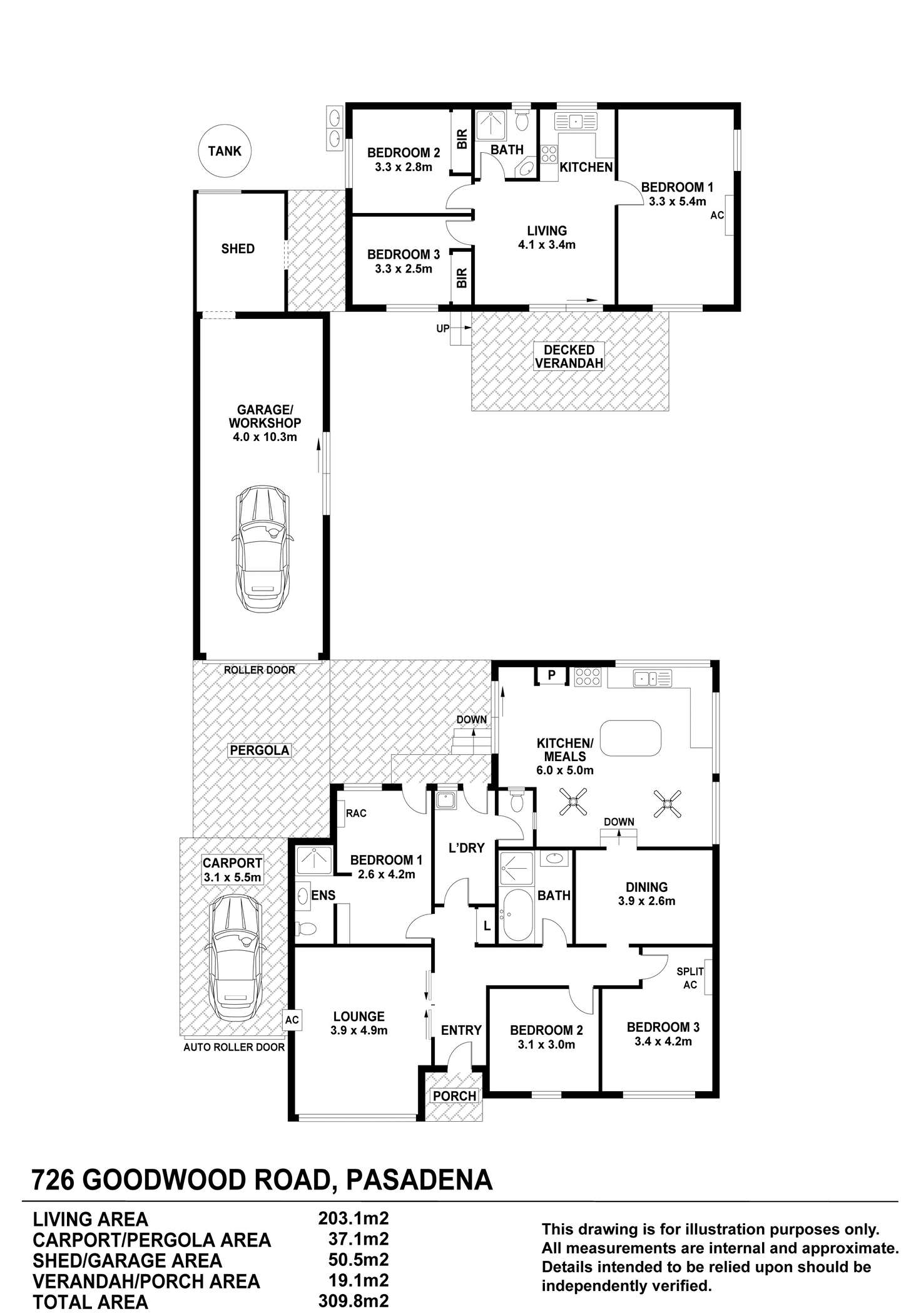 Floorplan of Homely house listing, 726 Goodwood Road, Pasadena SA 5042