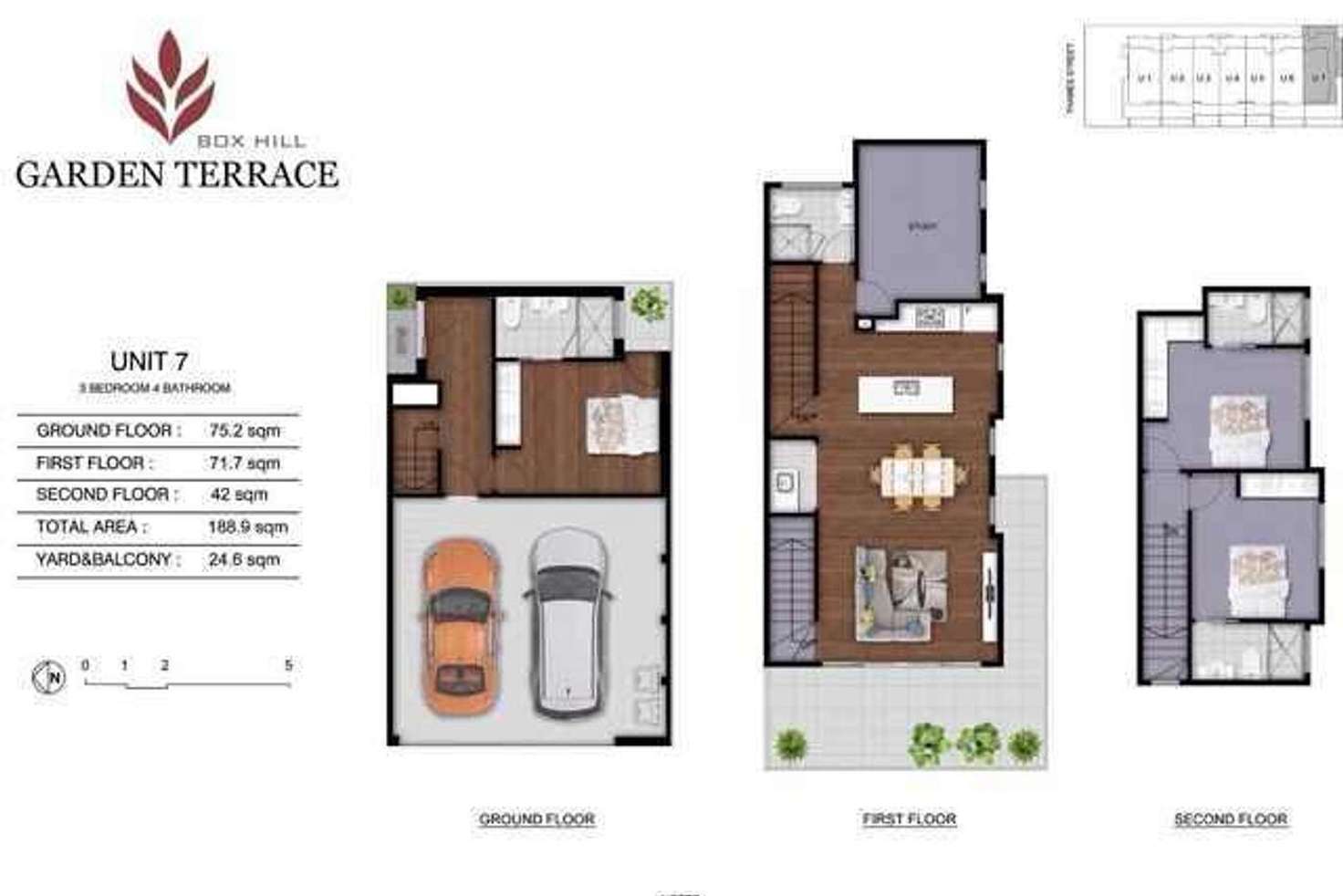 Floorplan of Homely townhouse listing, 7/87 Thames Street, Box Hill VIC 3128