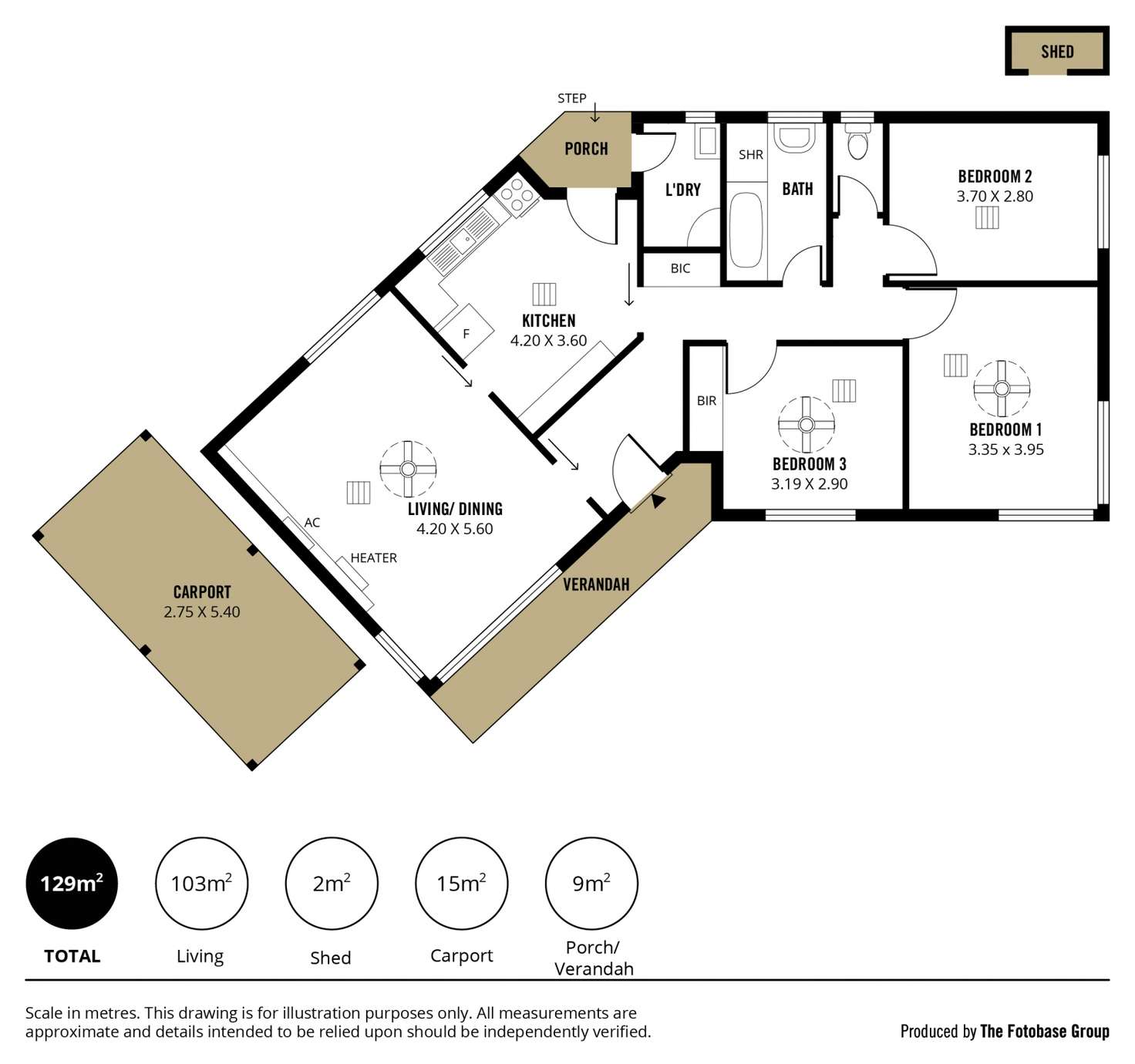 Floorplan of Homely house listing, 105 Acre Avenue, Morphett Vale SA 5162