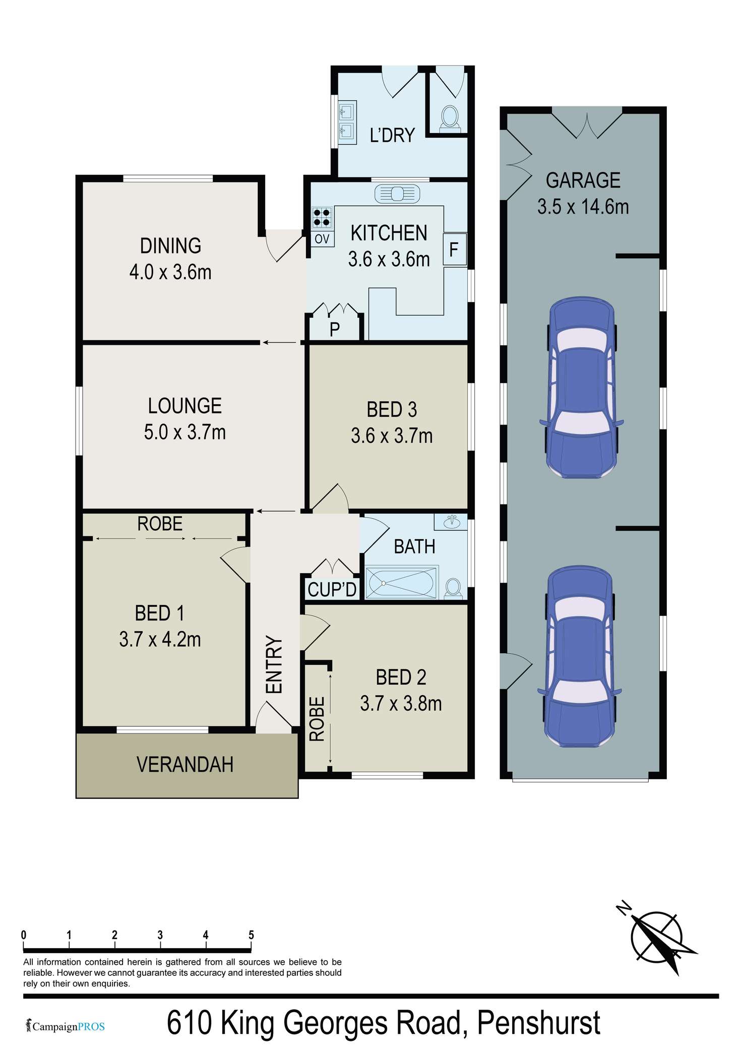 Floorplan of Homely house listing, 610 King Georges Road, Penshurst NSW 2222